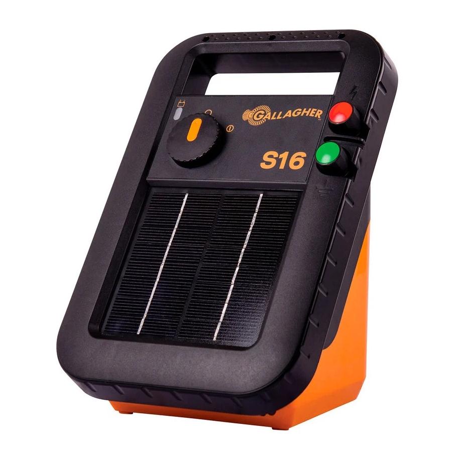 Gallagher Électrificateur solaire S16 – batterie incl.