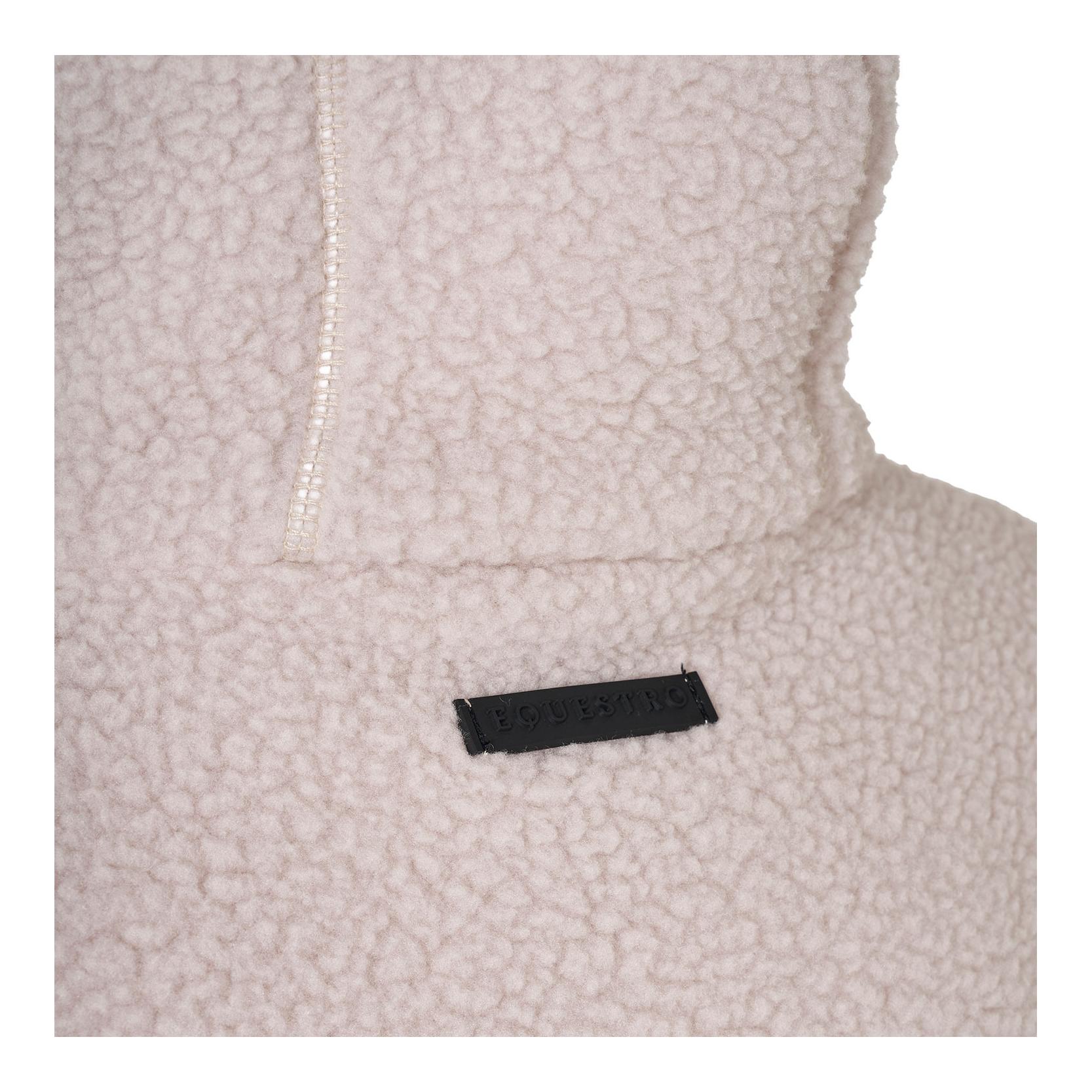 Equestro Veste à capuche en moumoute Teddy femme