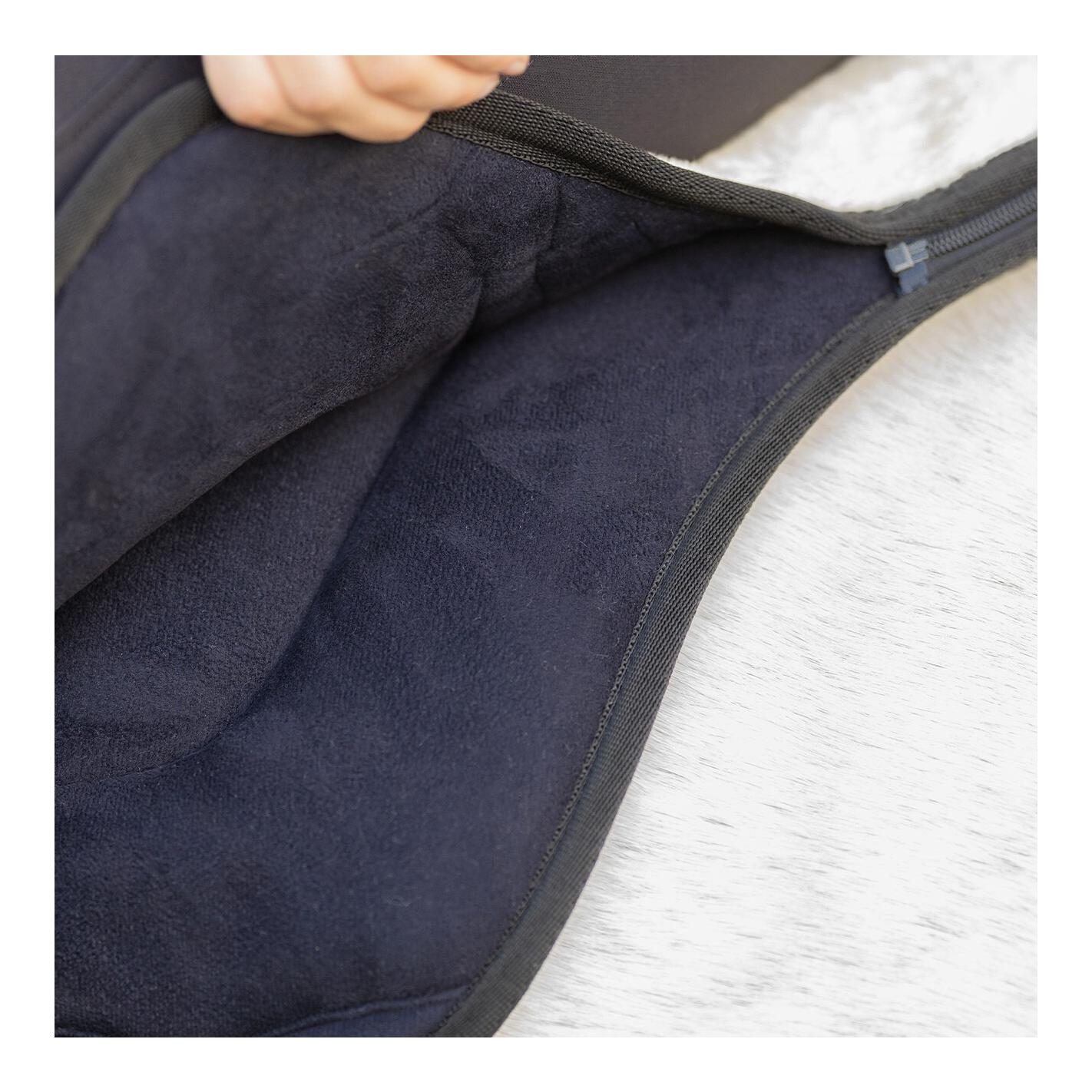 QHP Bareback Pad Super Soft – Tapis de monte à cru avec fourrure synthétique & surface antidérapante