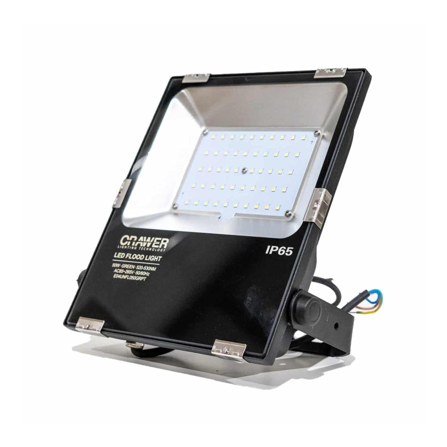Hauptner Projecteur extérieur à éclairage artificiel 50 W/230 V, lumière verte