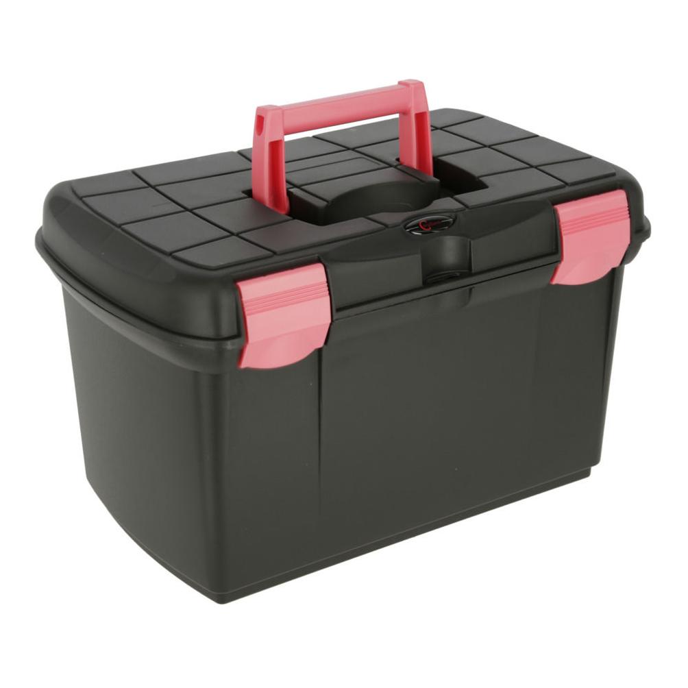 Kerbl Putzbox Arrezzo - schwarz/fuchsia