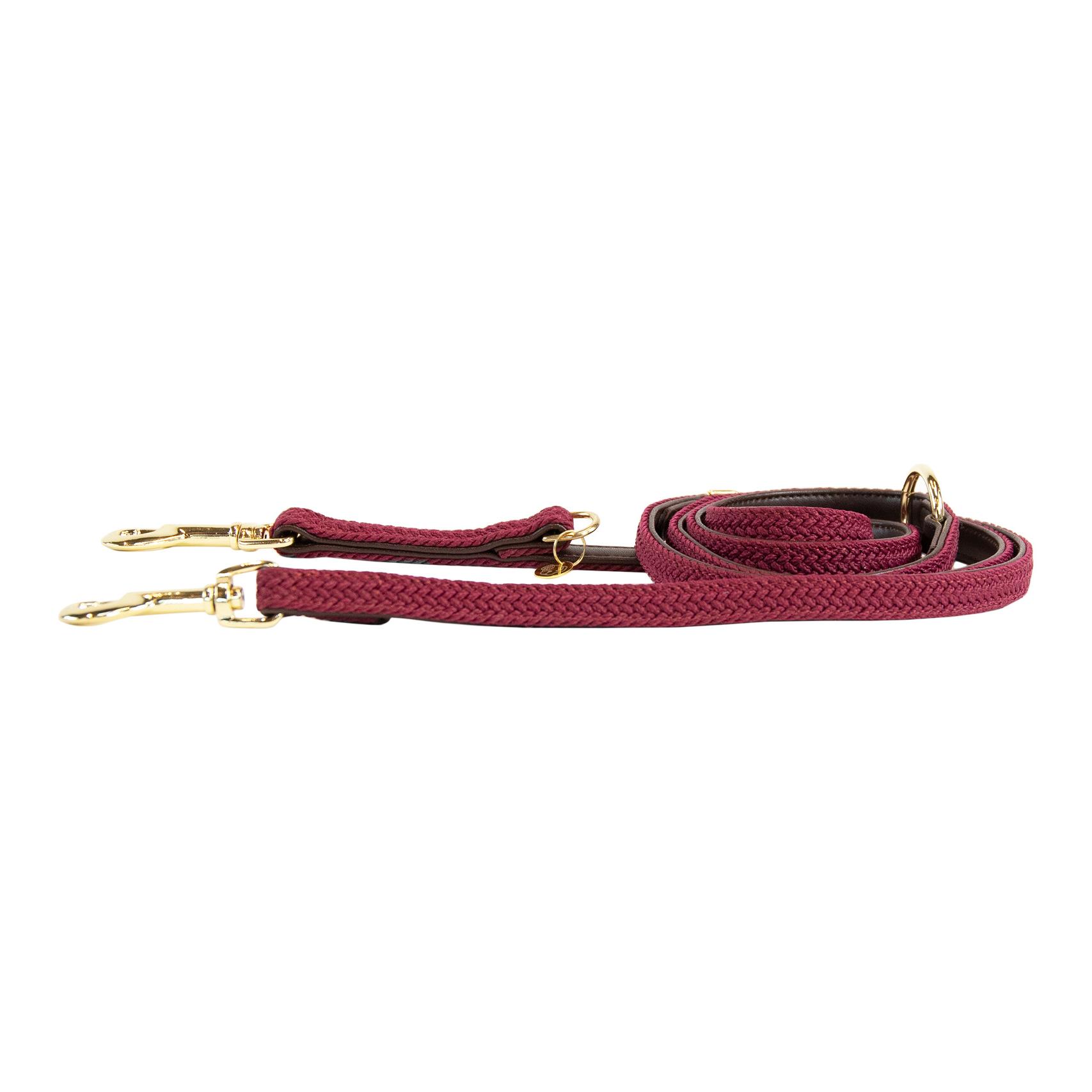 Kentucky Dogwear Hundeleine Nylon geflochten - bordeaux