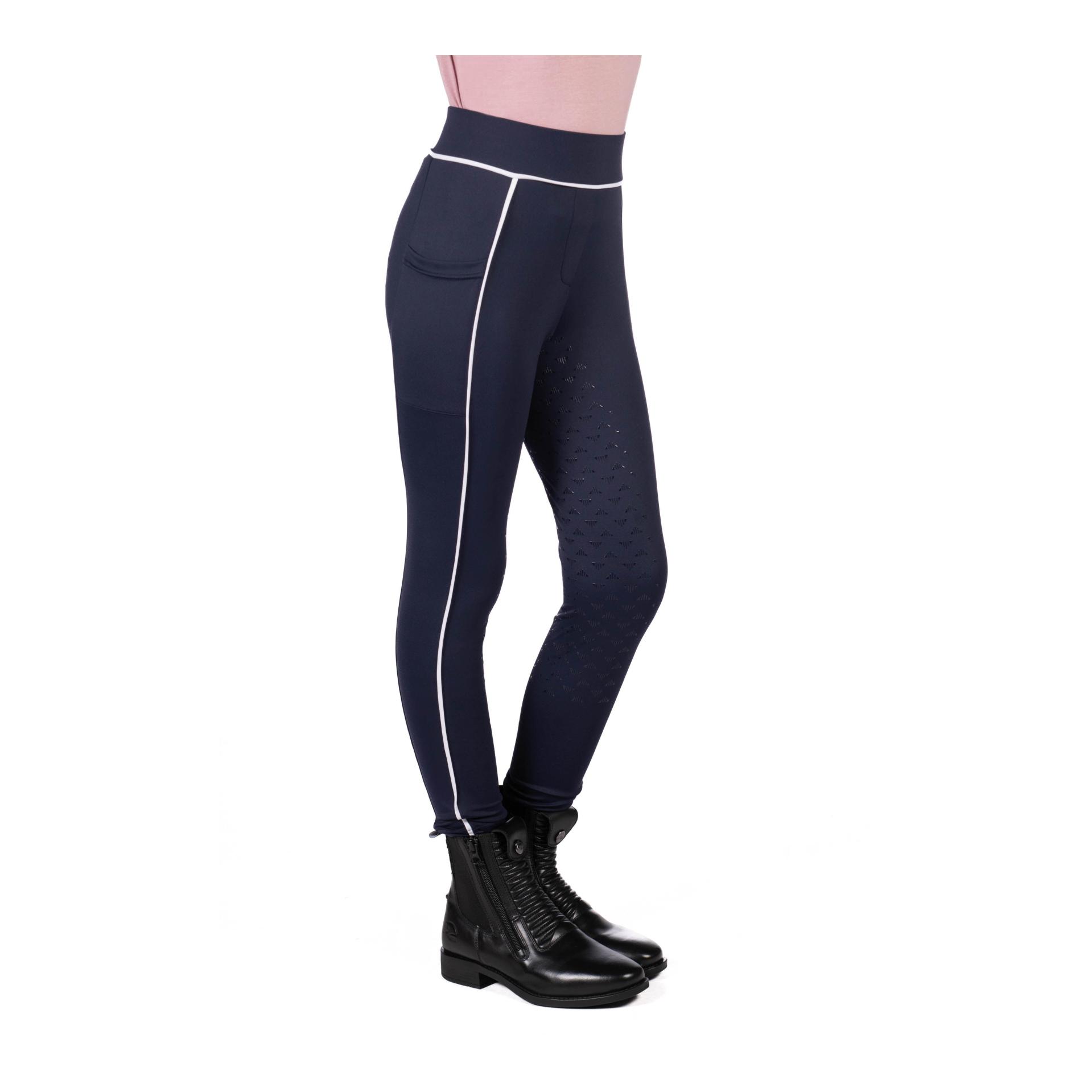 HKM Leggings d'équitation Maui avec fond intégral en silicone