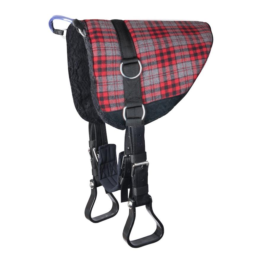 Waldhausen Reitkissen Bare-Back-Pad - grau/rot