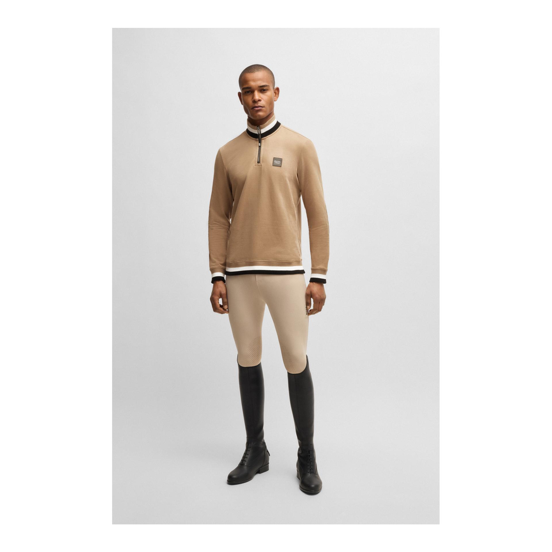 BOSS Equestrian Pullover Troyer Stehkragen