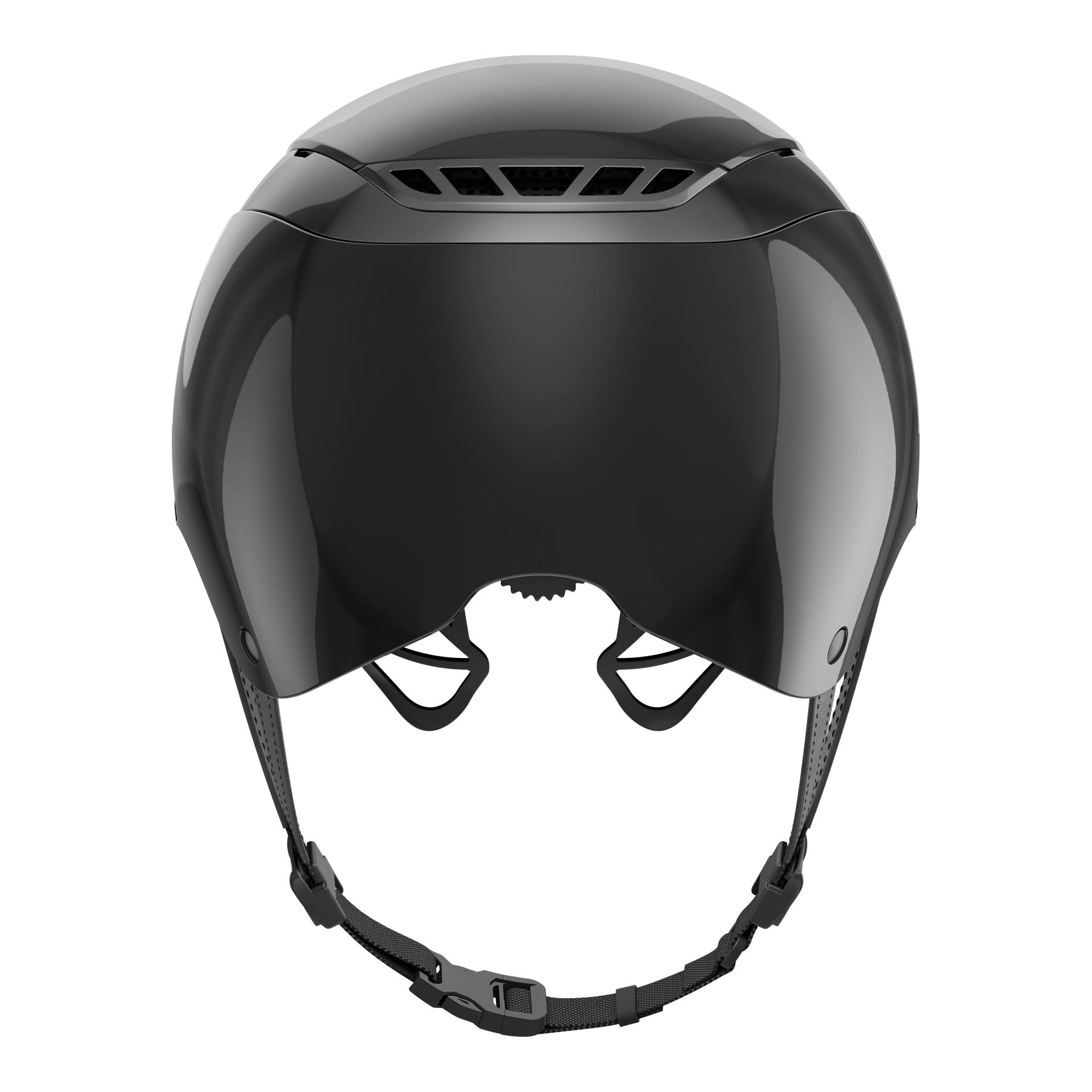 Abus Reithelm AirLuxe Chrome Long Visor
