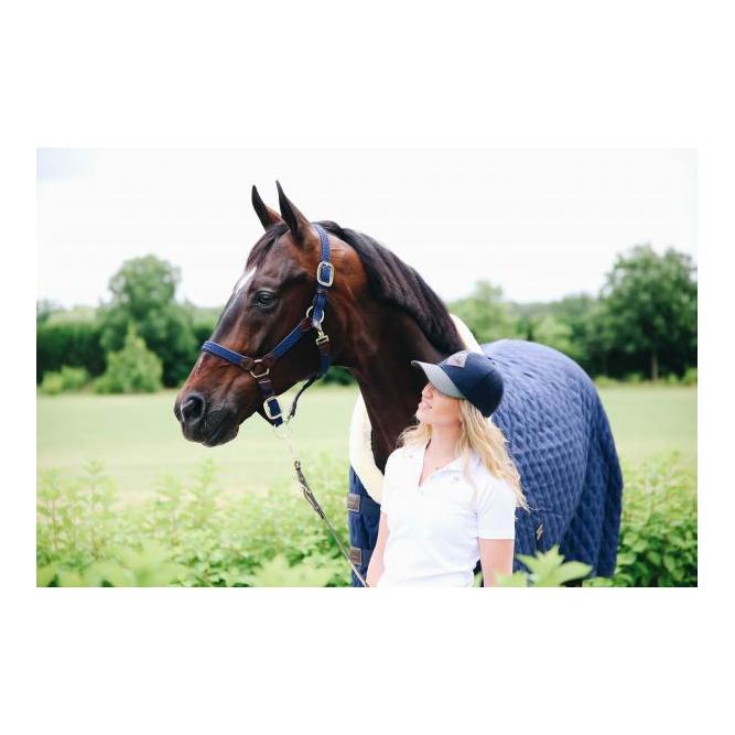 Kentucky Stallhalfter Plaited Nylon - blau/braun