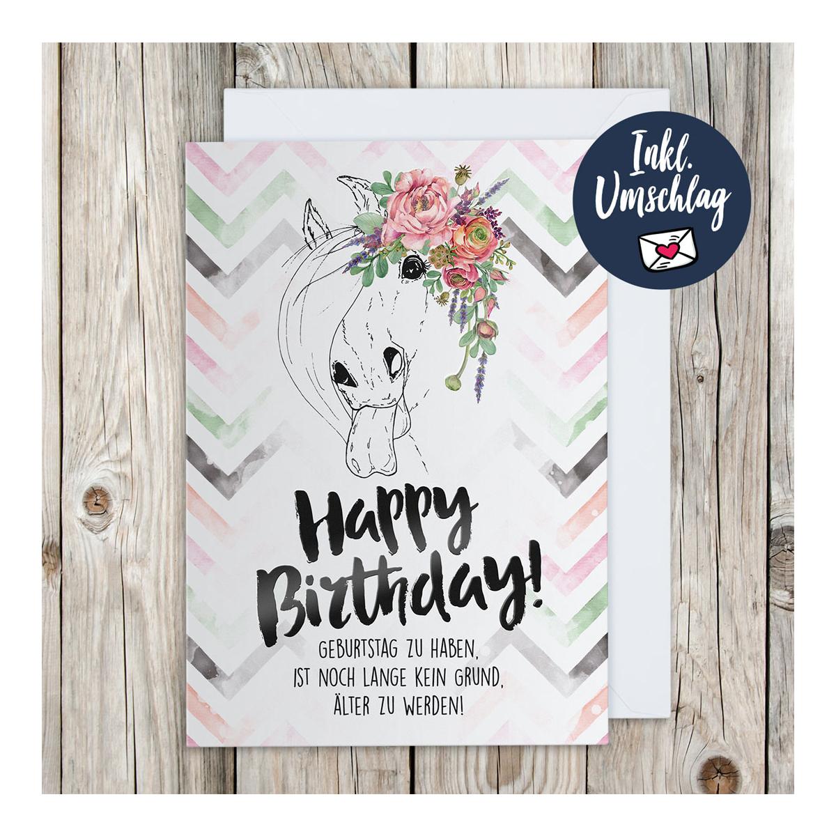 Soulhorse Carte de vœux « Happy Birthday » (naughty Pony)