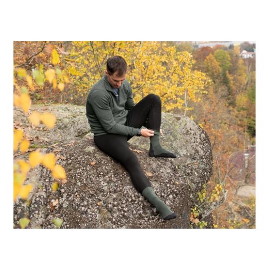 Trekkingsocken WHI Merinowolle Unisex - grün/grau