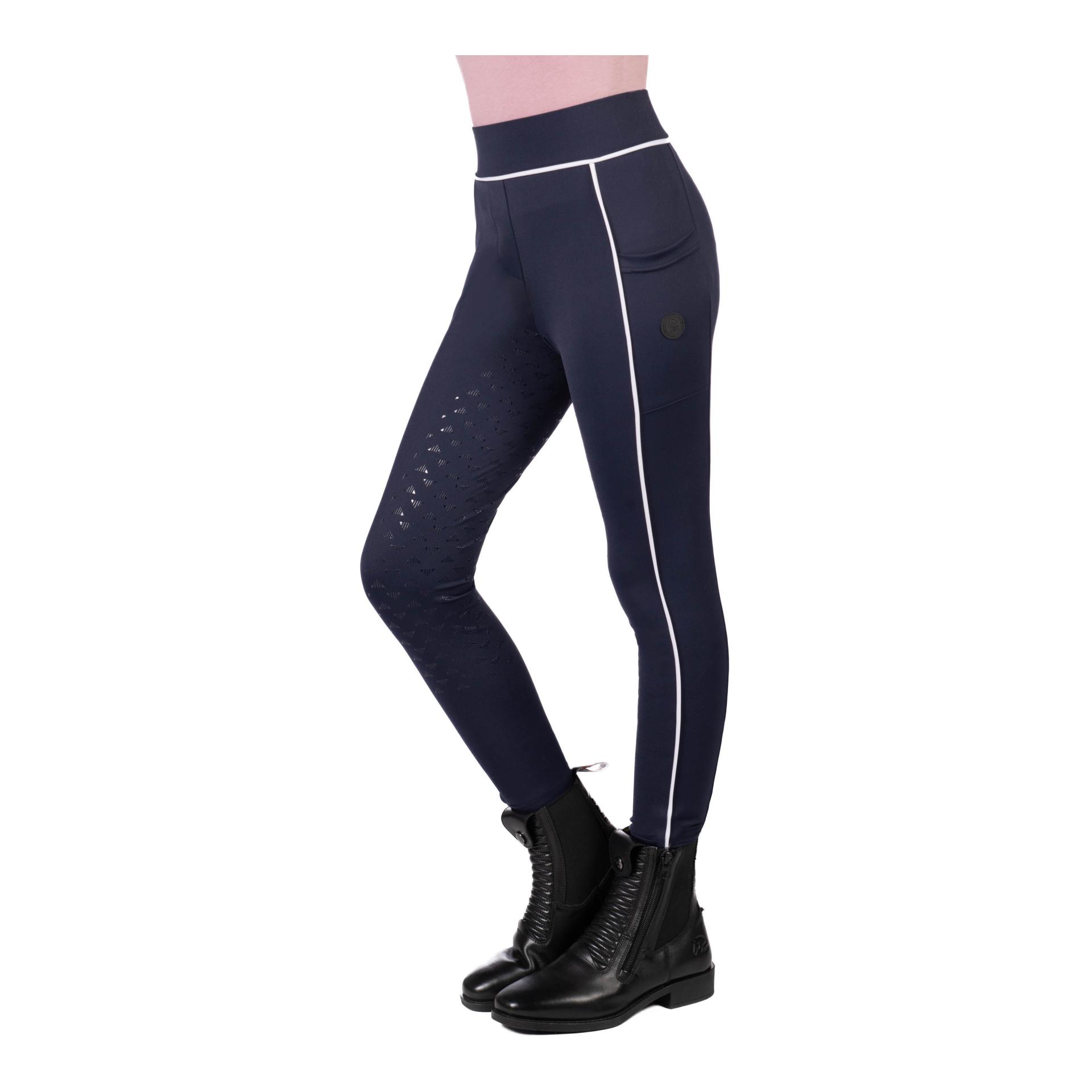 HKM Leggings d'équitation Maui avec fond intégral en silicone