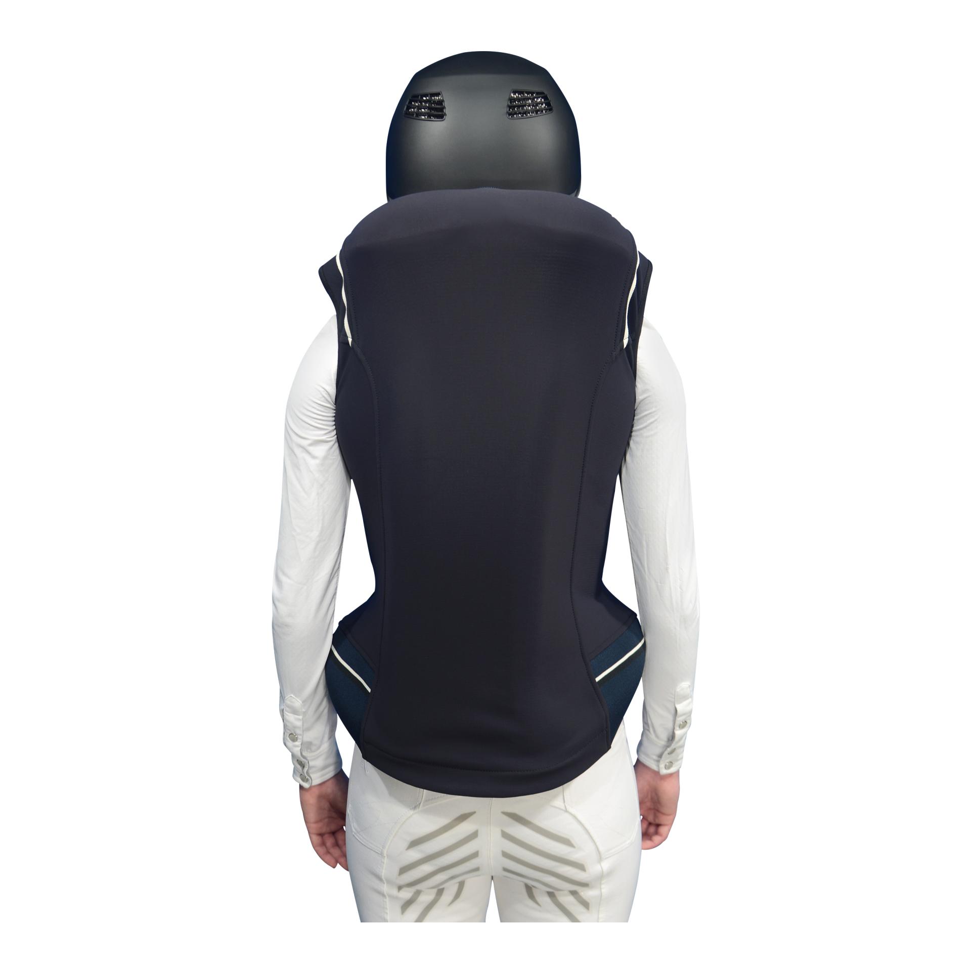 Helite Airshell Weste Prestige Unisex - kompatibel mit Zip'in Airbag - schwarz/weiss