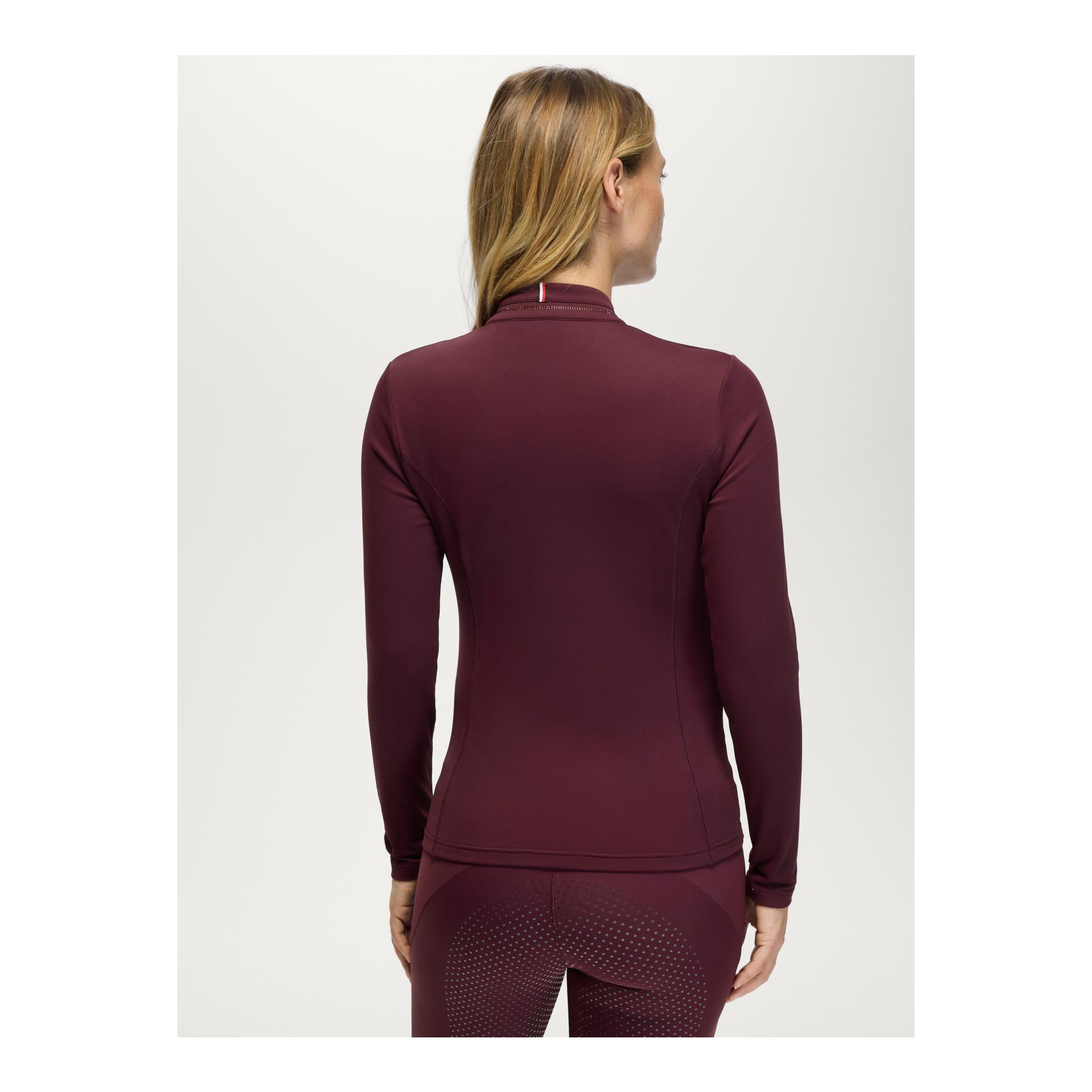 Tommy Hilfiger Equestrian Haut d'entraînement zippé 1/4 avec strass femme Cady