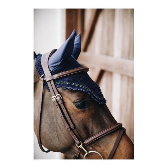 Kentucky Ohrengarn Wellington Stone & Pearl - dark navy