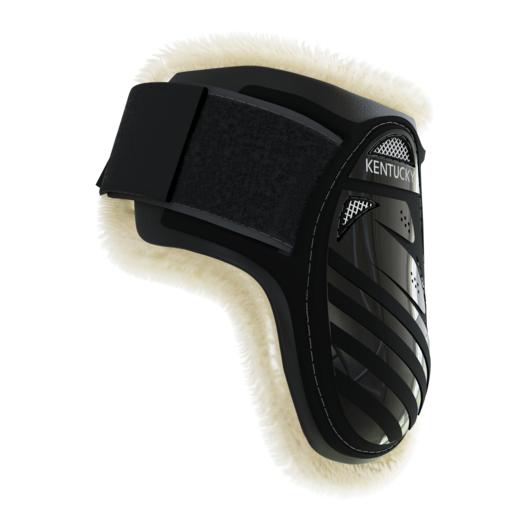 Streichkappen Vegan Lamfell young Horse - schwarz
