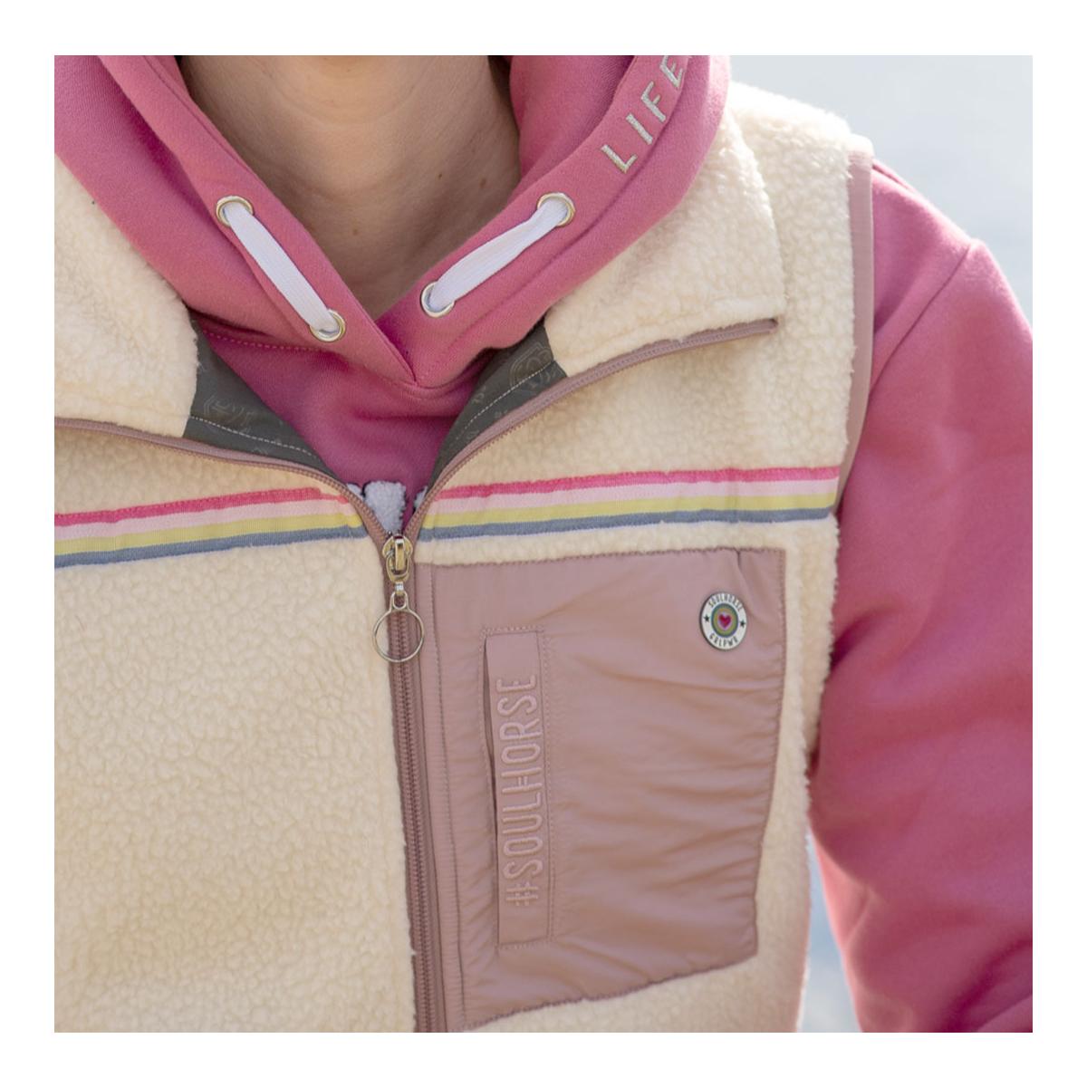 Soulhorse Teddyfleece Weste Rainbow Unicorn