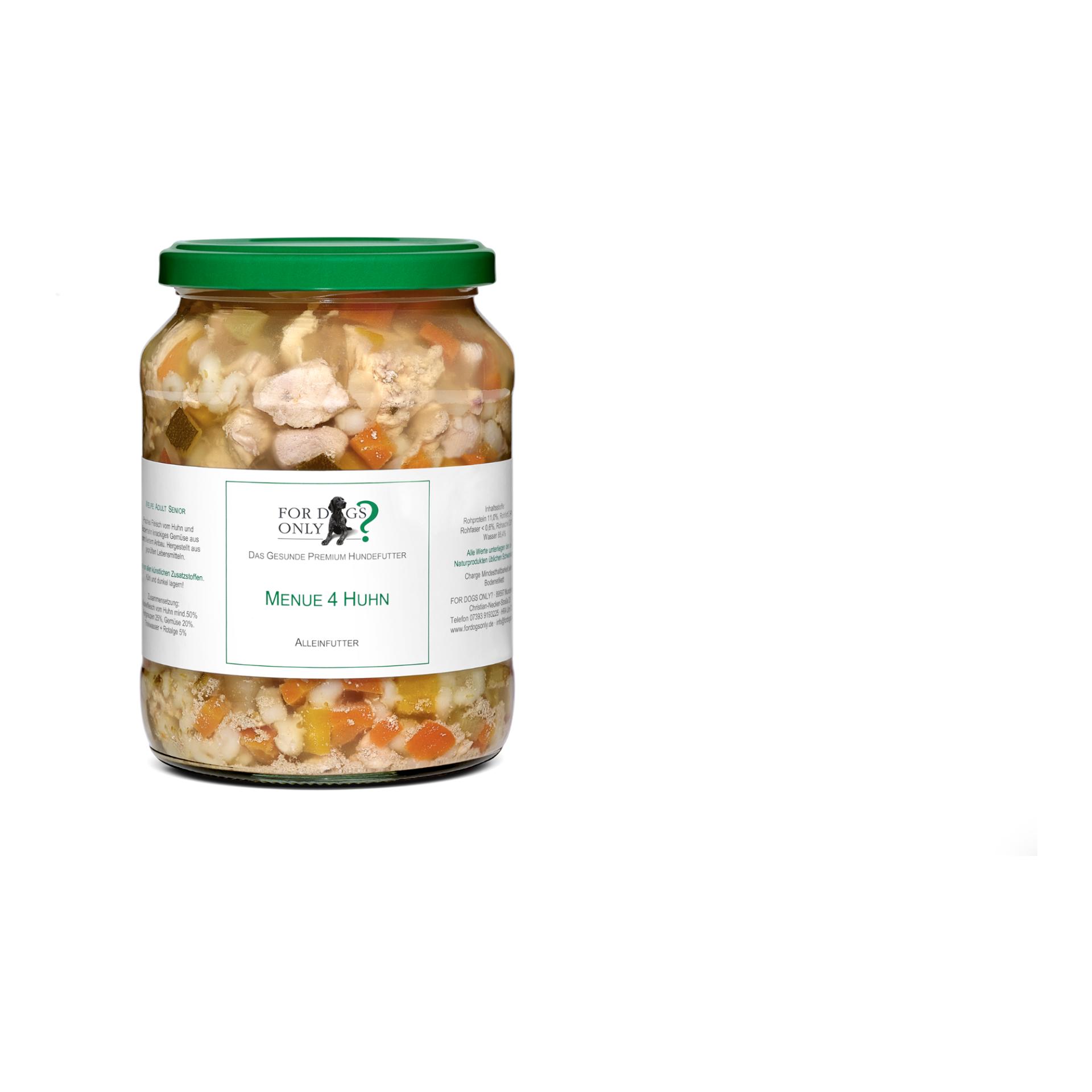 For Dogs Only? Nourriture pour chiens Premium Menu Poulet