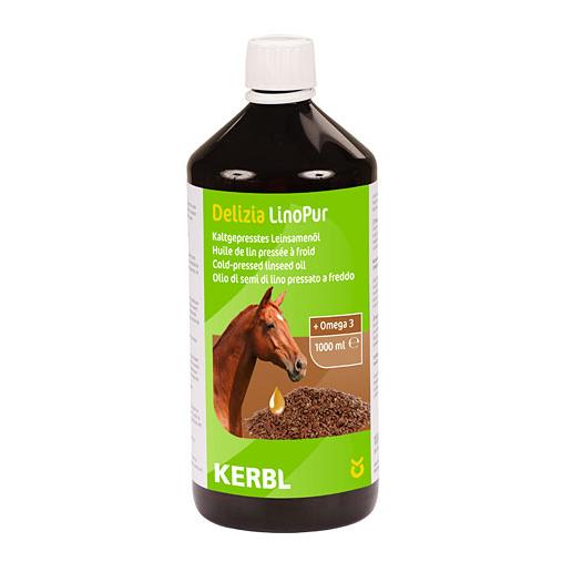 Kerbl Pet Huile de graines de lin LinoPur Complément alimentaire 1 L