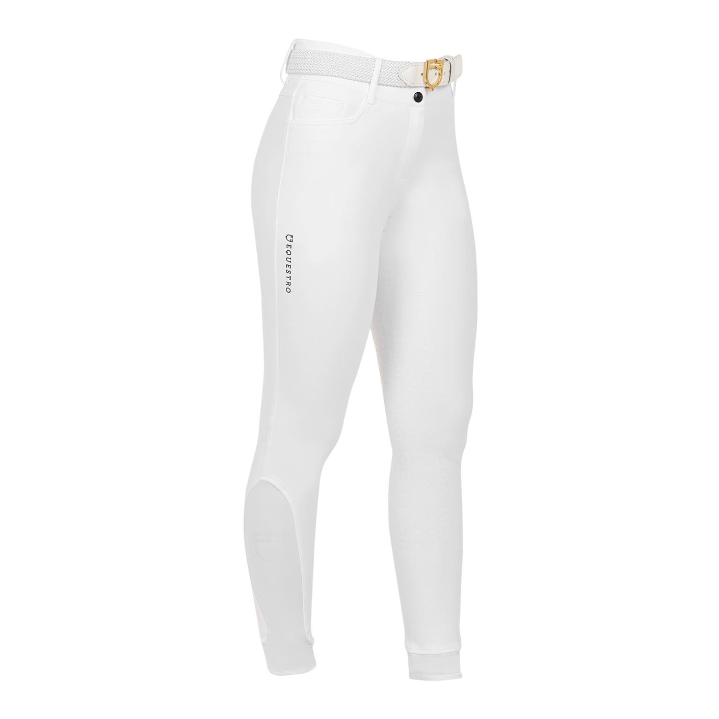 Equestro Culotte d'équitation taille haute à fond intégral pour filles