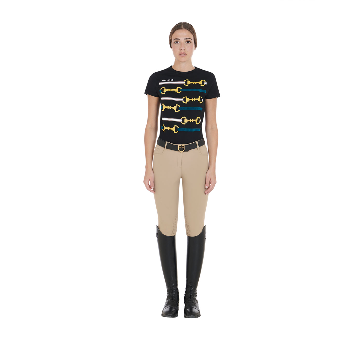 Equestro Reithose Zenda Kniebesatz Damen