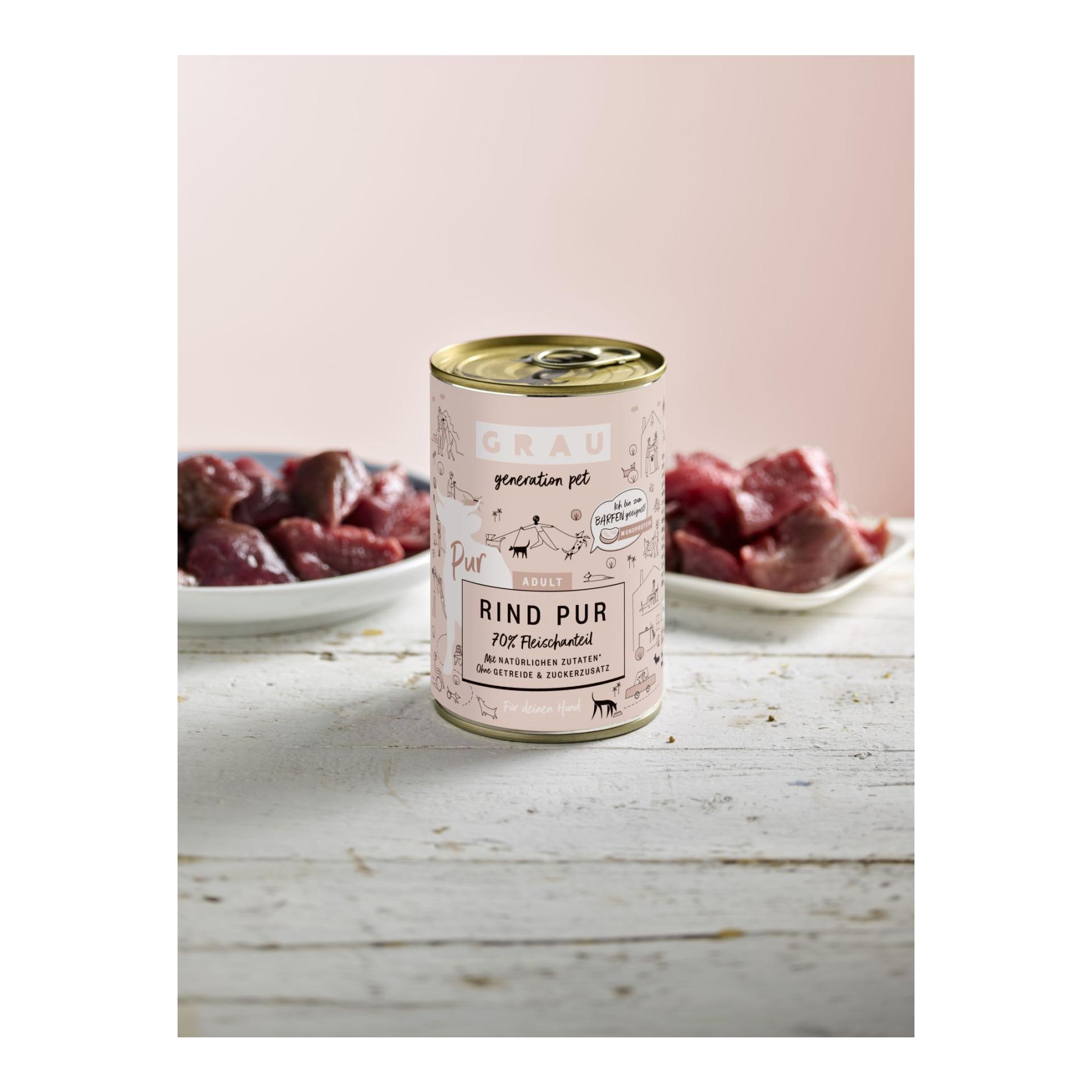 Grau - Generation Pet Nassfutter Rind Pur