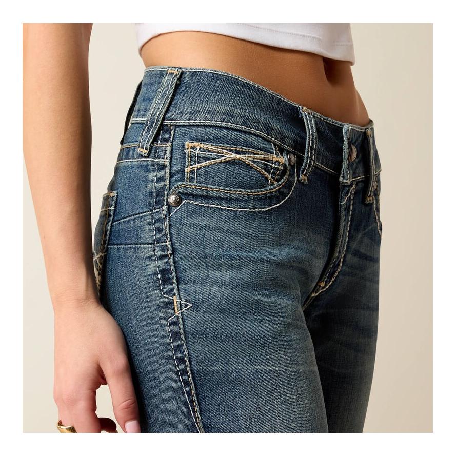 Ariat Jeans Mid Rise Whipstitch Boot Cut