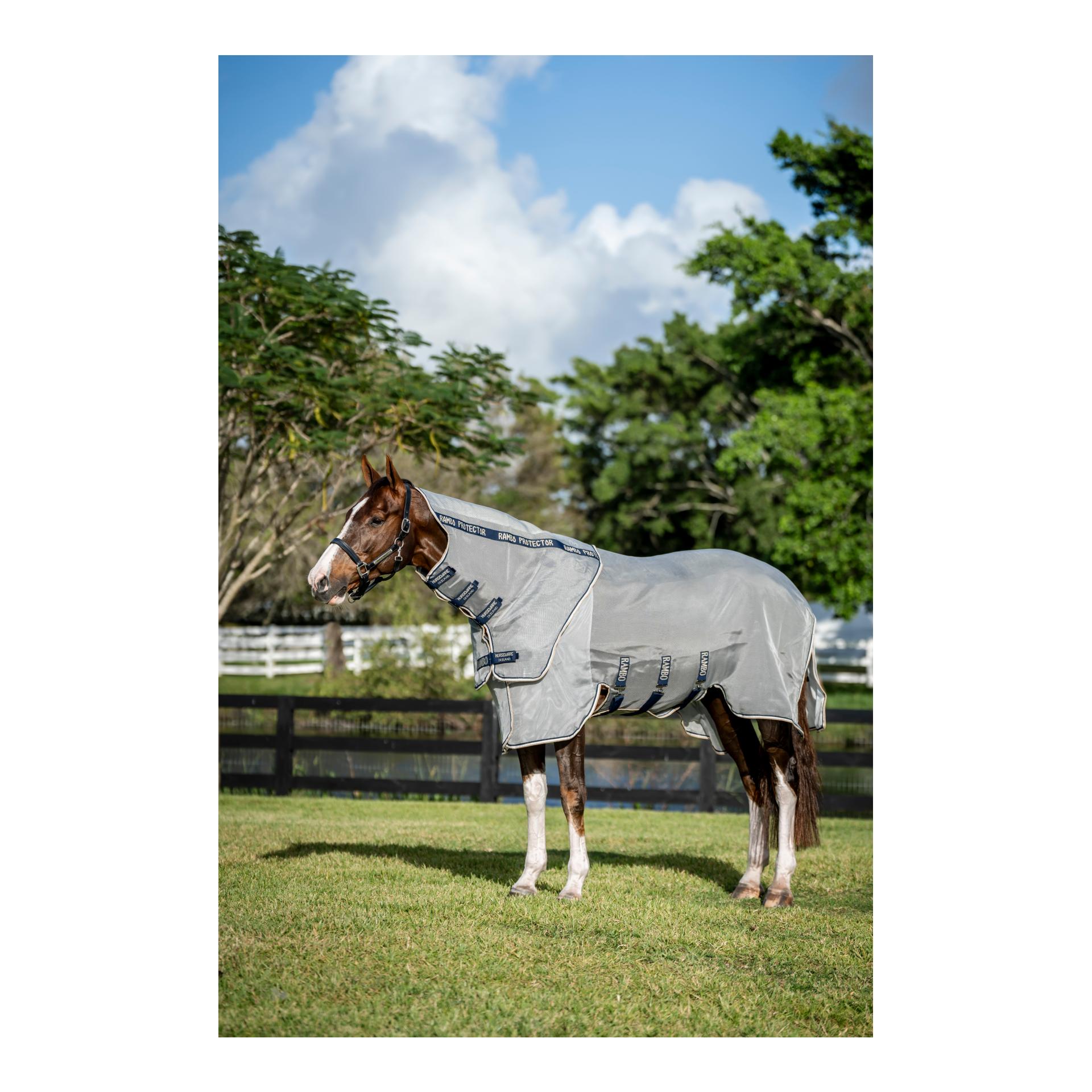 Horseware Fliegendecke Rambo Protector Fieldsafe Plus