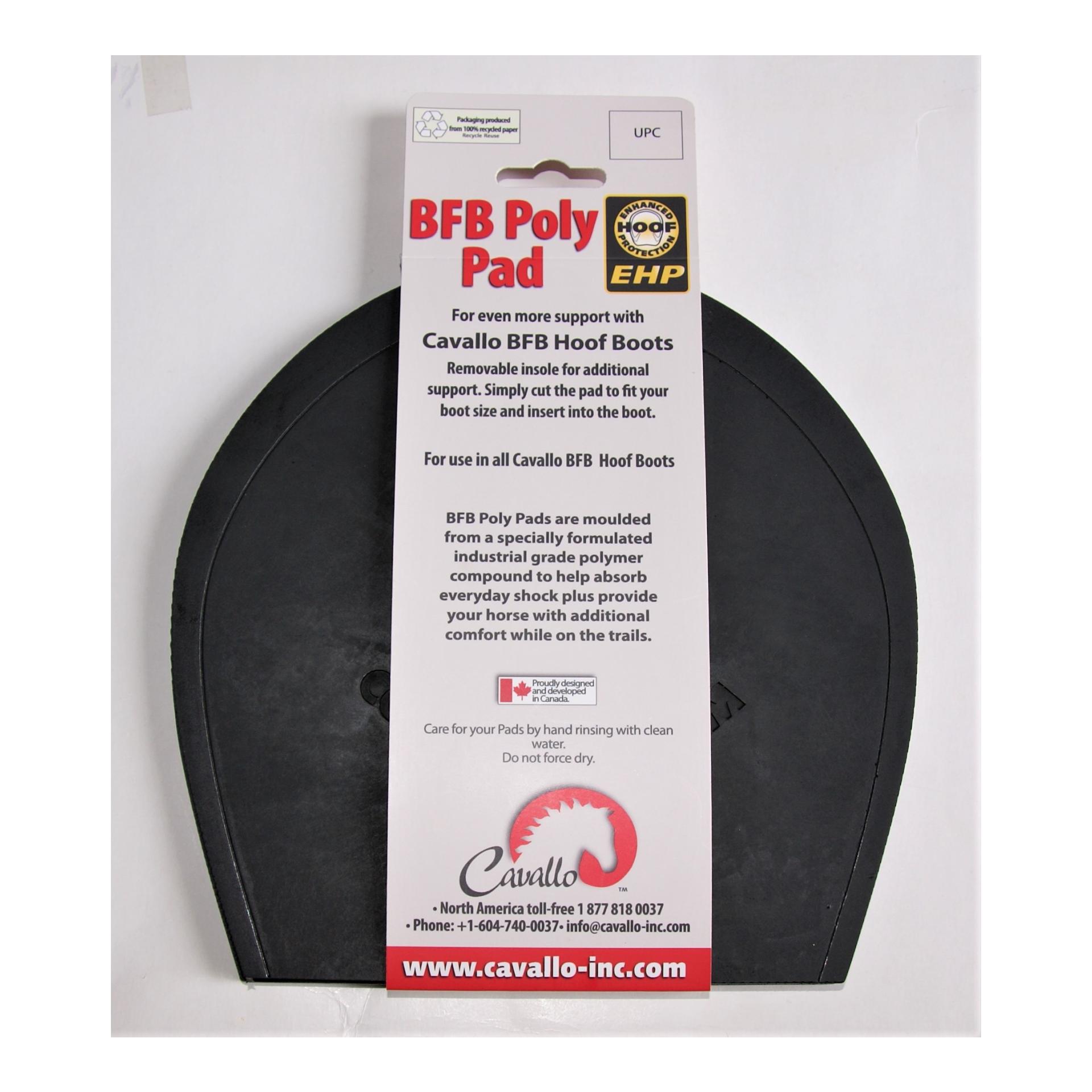 Cavallo Horse & Rider Hufschuhe Semelle intérieure BFB Poly - noir