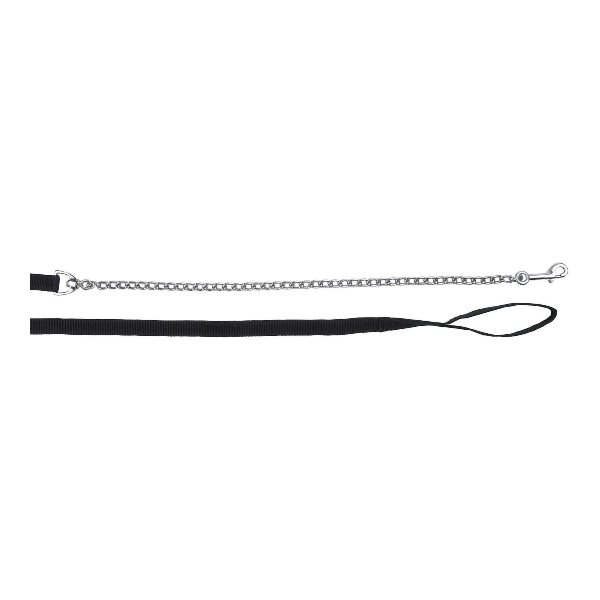 Kerbl Führleine mit Kette - schwarz