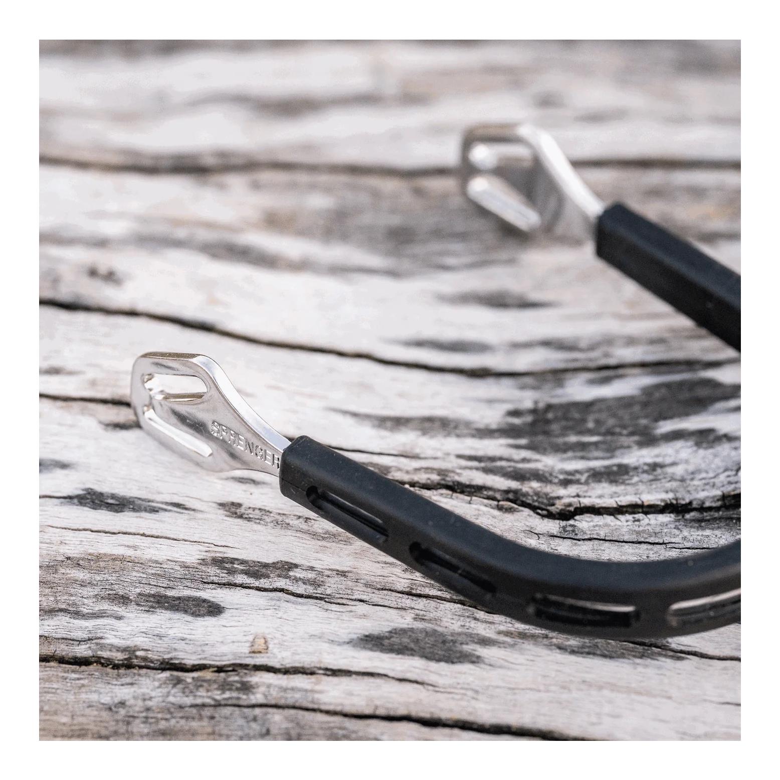 Sprenger Sporen ULTRA fit Extra Grip - Edelstahl rostfrei, 30 mm abgerundet mit grossem Ballrad