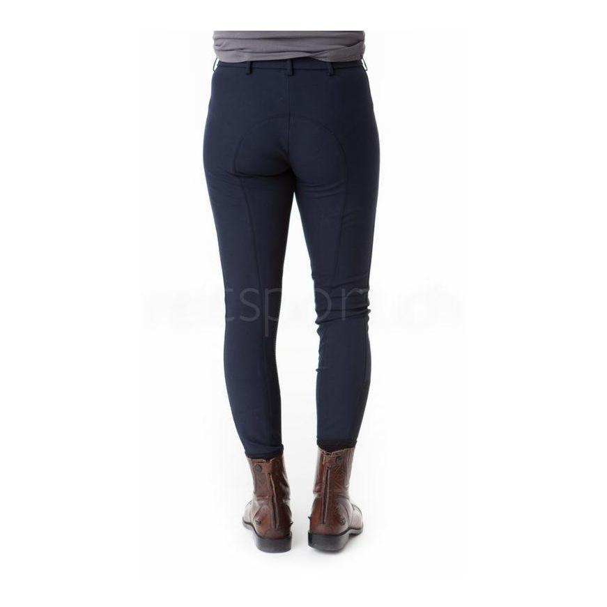 Pantalon d’équitation pour enfants Prisca Grip empiècement genoux Enfants – bleu nuit