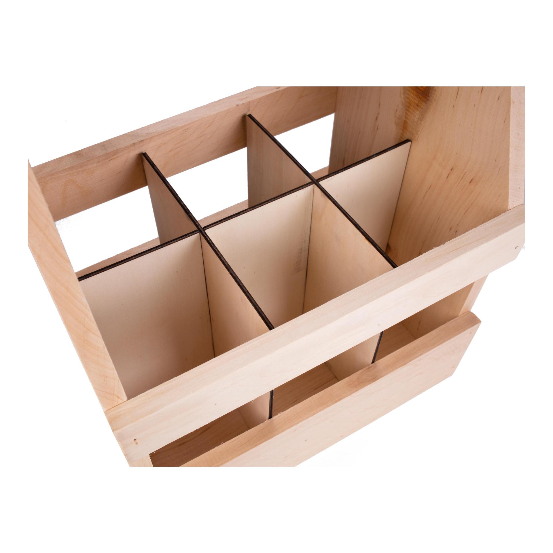 Porte-bouteilles en bois avec ouvre-bouteille