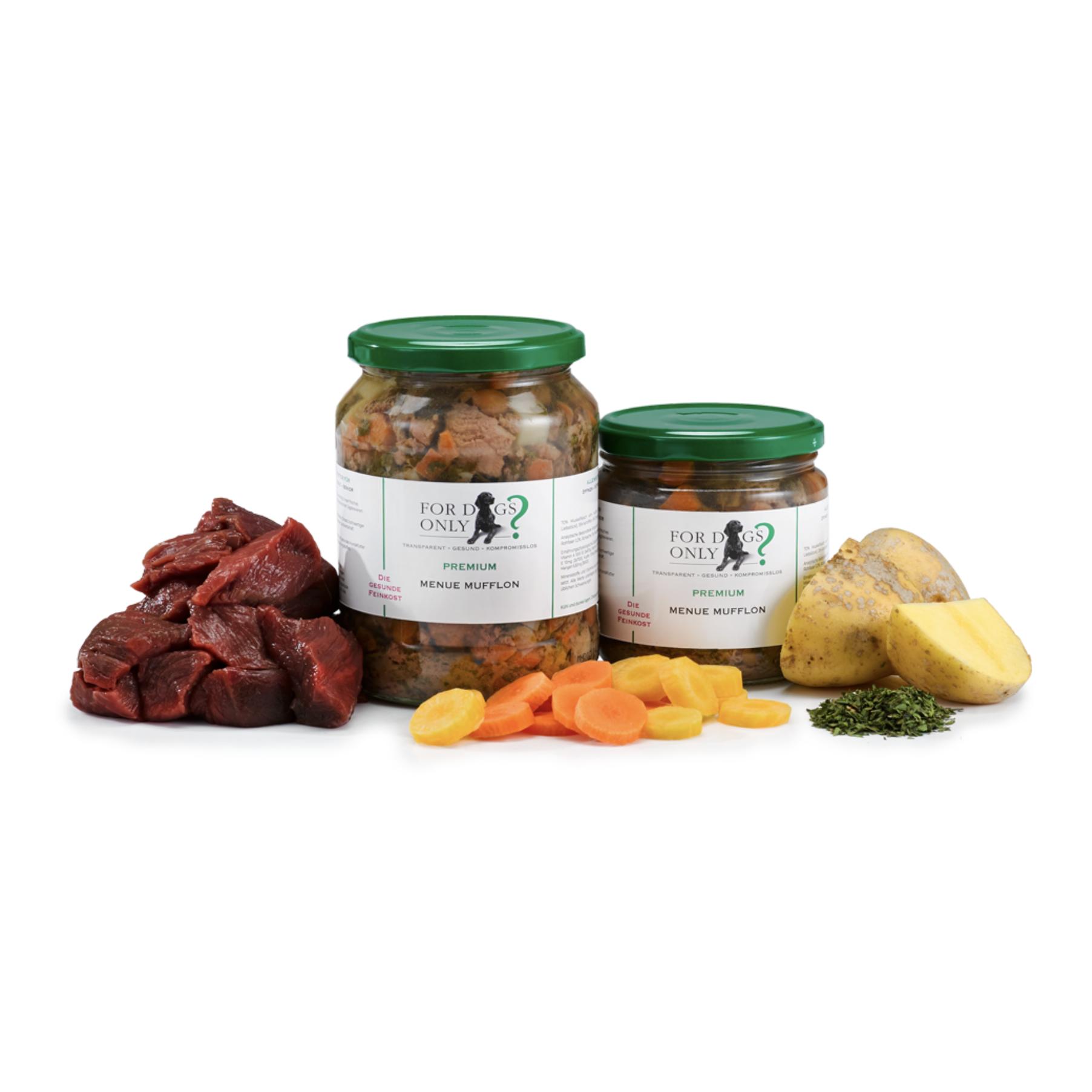 For Dogs Only? Nourriture pour chiens Premium Menue Mufflon