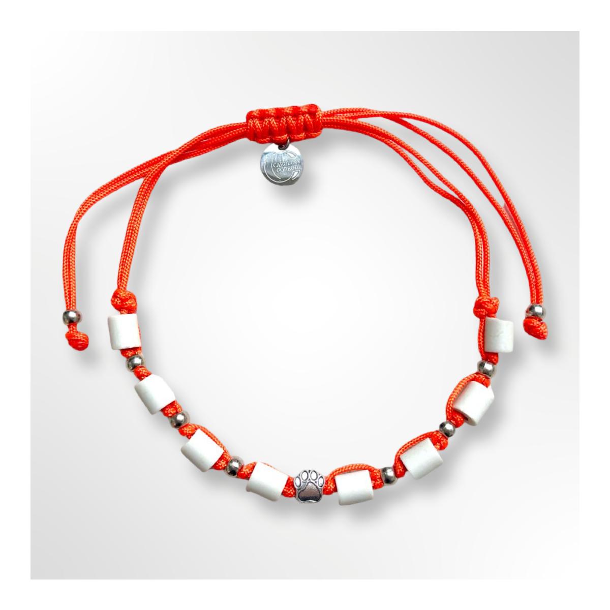 EM-Zeckenhalsband aus Tau mit EM Perlen