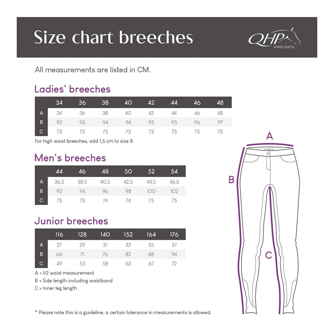 QHP Leggings d'équitation junior Lucky Start fond intégral