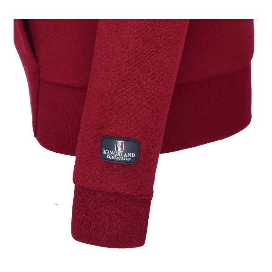 Kingsland Pull à capuche Classic pour enfants – bordeaux