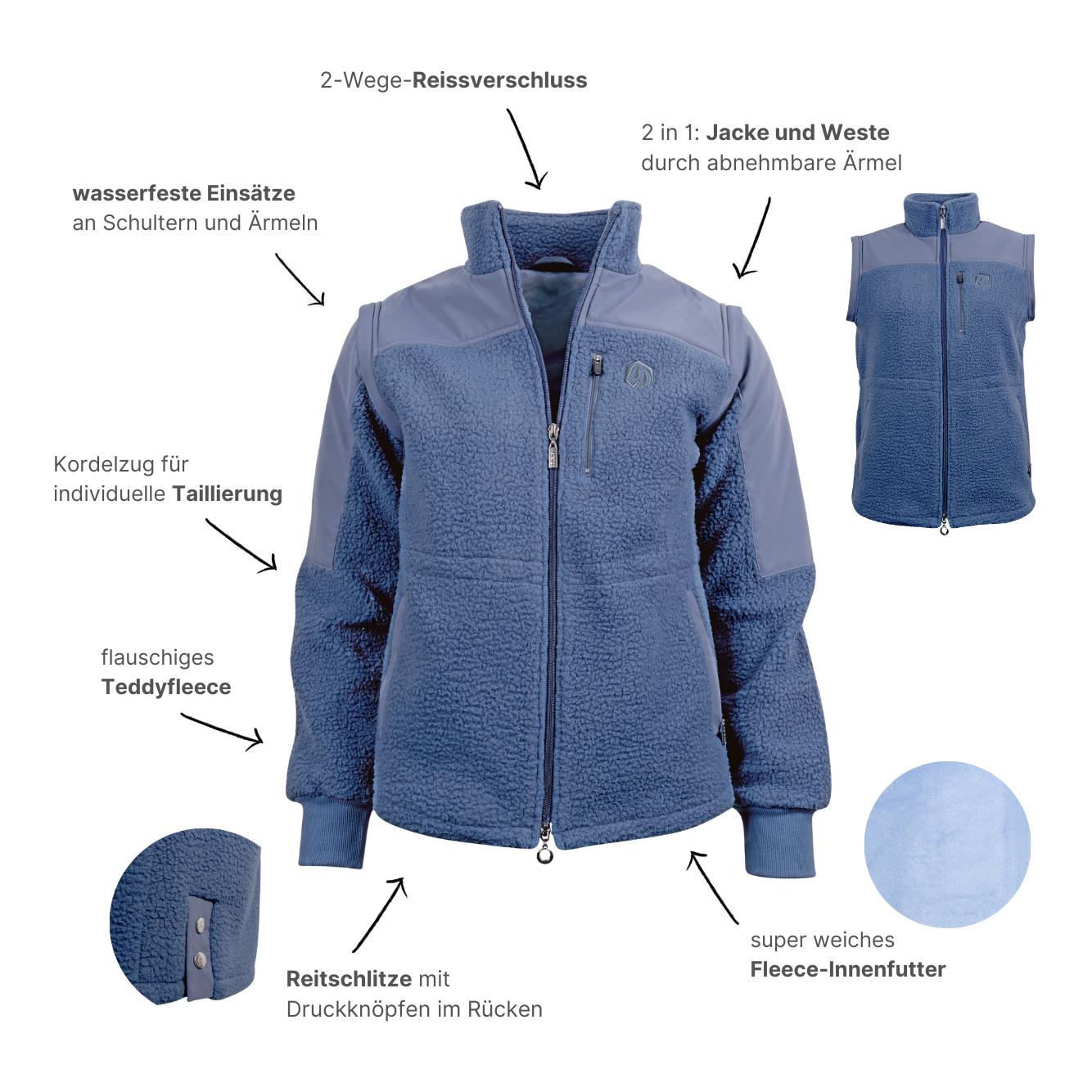 Marengo Veste en polaire teddy SoSoft 2in1 | Veste & Gilet