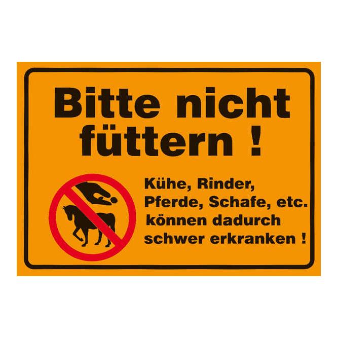 Mainer Panneaux en polystyrène - «Bitte nicht füttern»