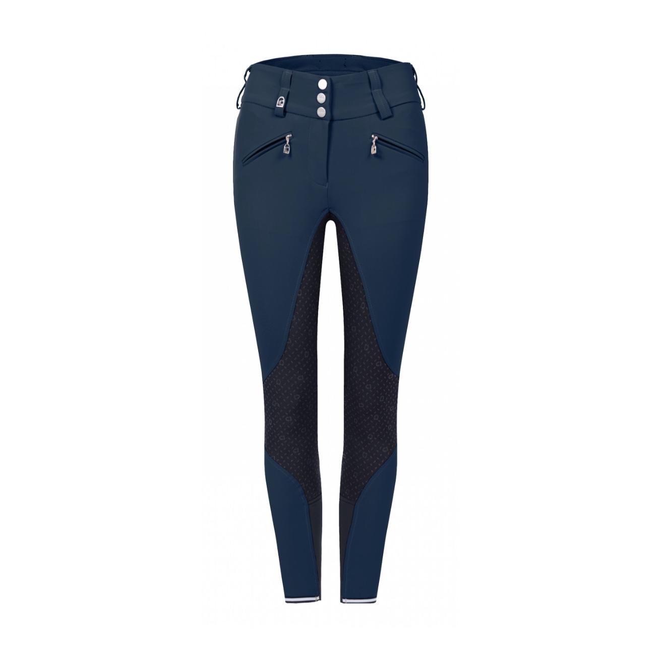 Pantalon d'équitation à fond intégral Caja G Hi Waist pour femmes - bleu profond - bleu foncé