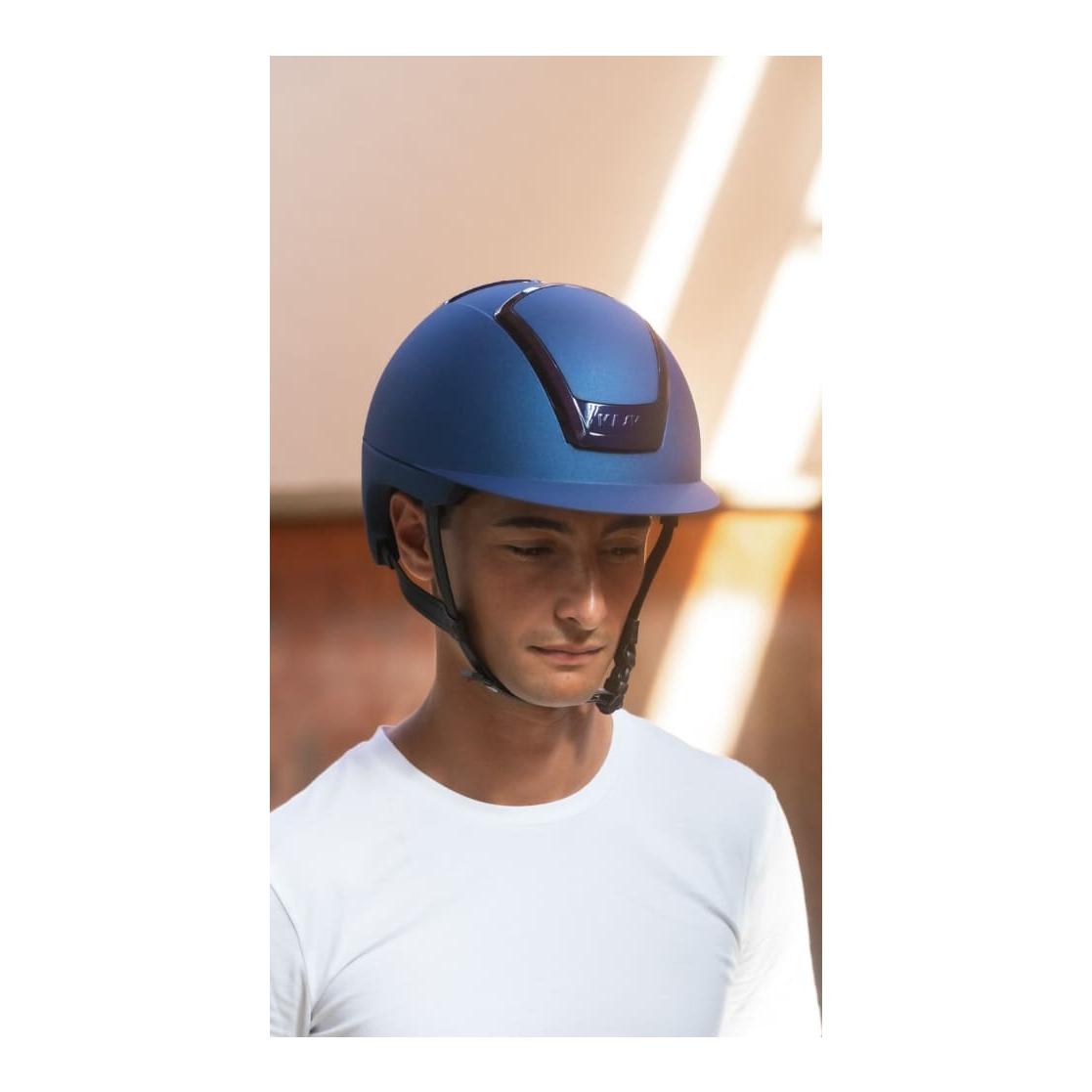 KASK Reithelm Nemesi Metal - schwarzer Kinnriemen