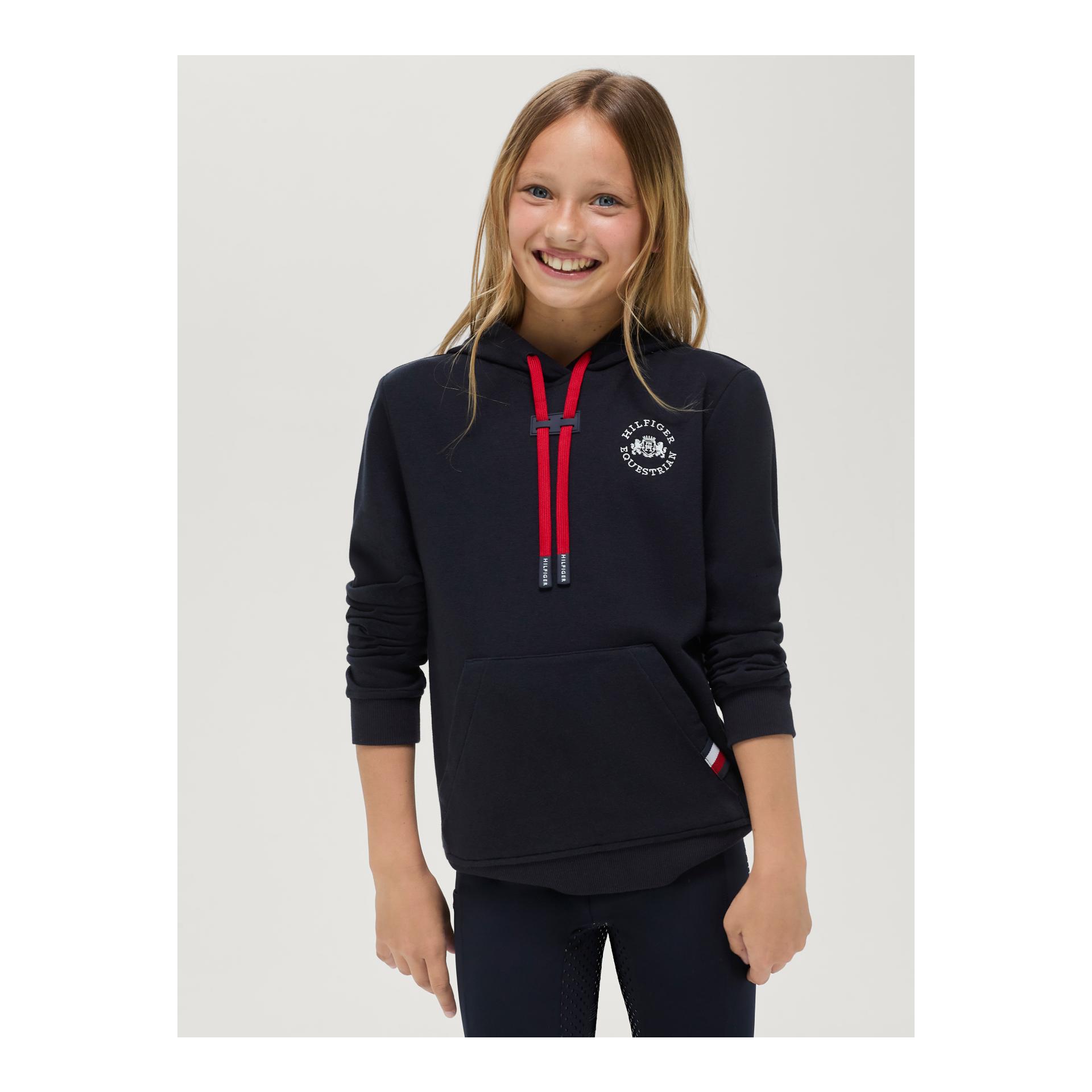 Tommy Hilfiger Equestrian Sweat à capuche Laguna Logo pour jeunes cavaliers et cavalières