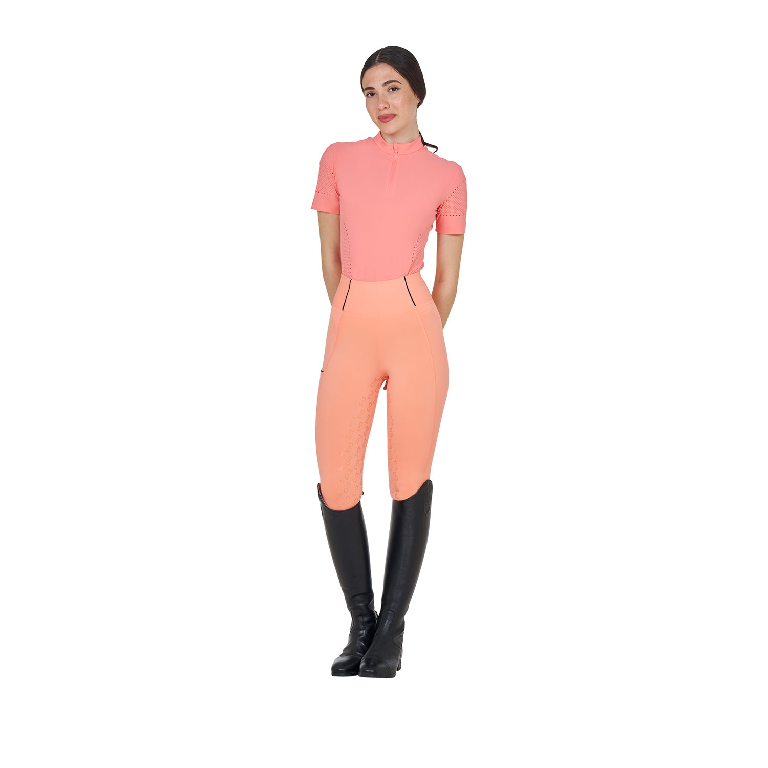 Equestro Trainingsshirt perforiert Kurzarm Damen