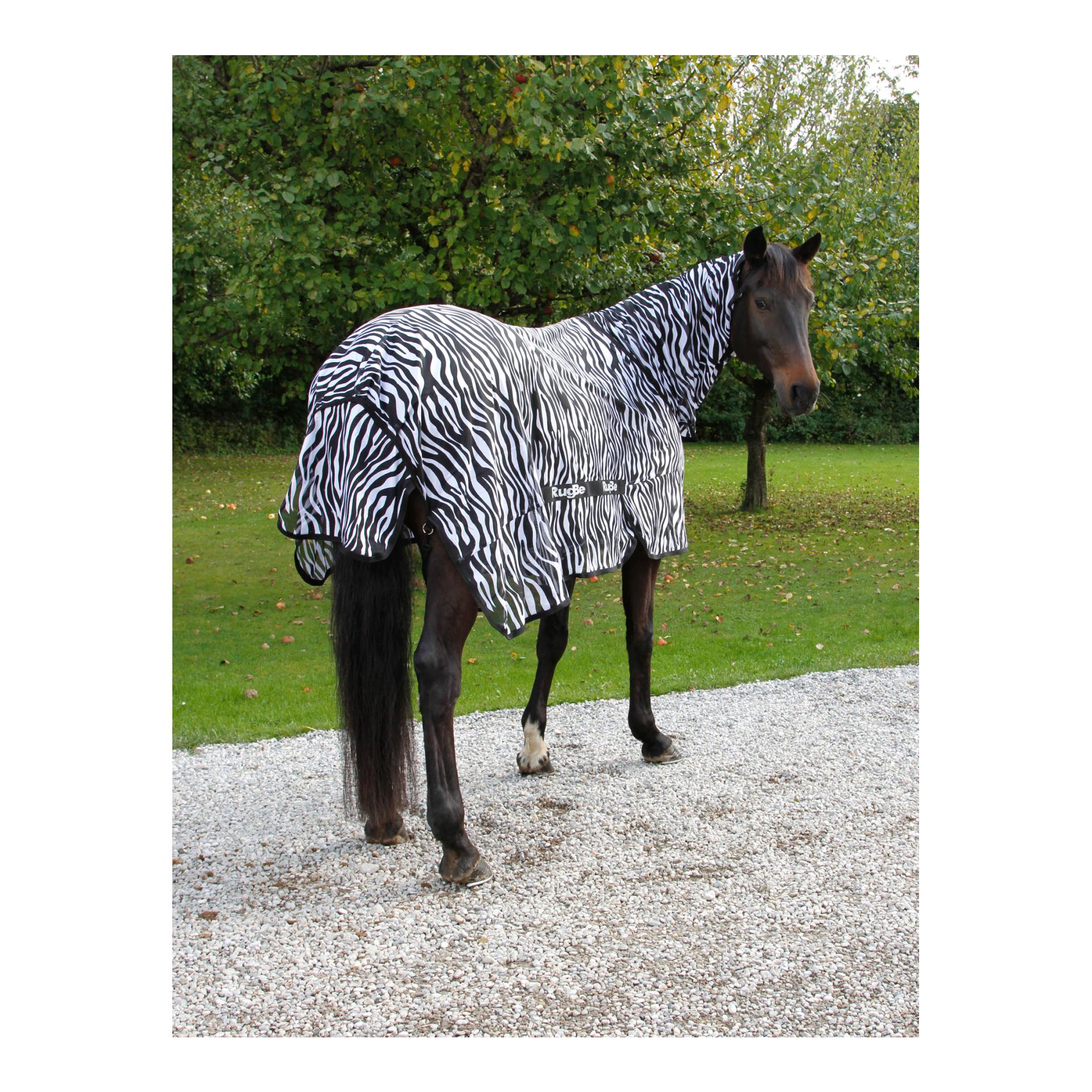 RugBe Fliegen- und Ekzemerdecke Zebra mit Halsteil