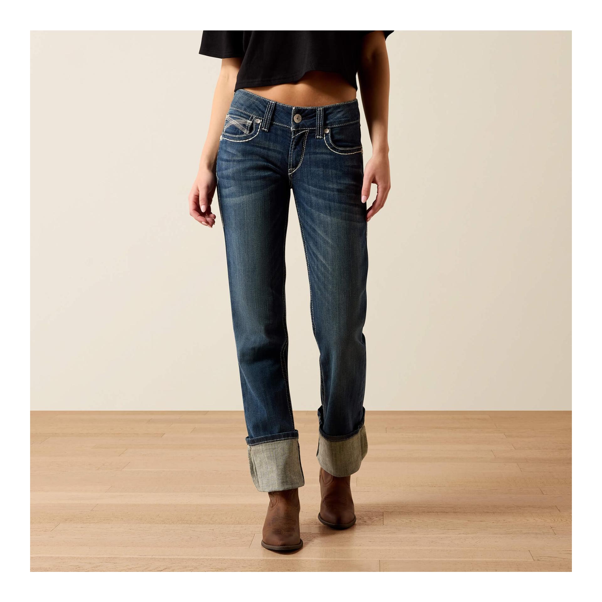 Ariat Jeans R.E.A.L. Mid Rise Stretch Ivy Stackable Straight Leg