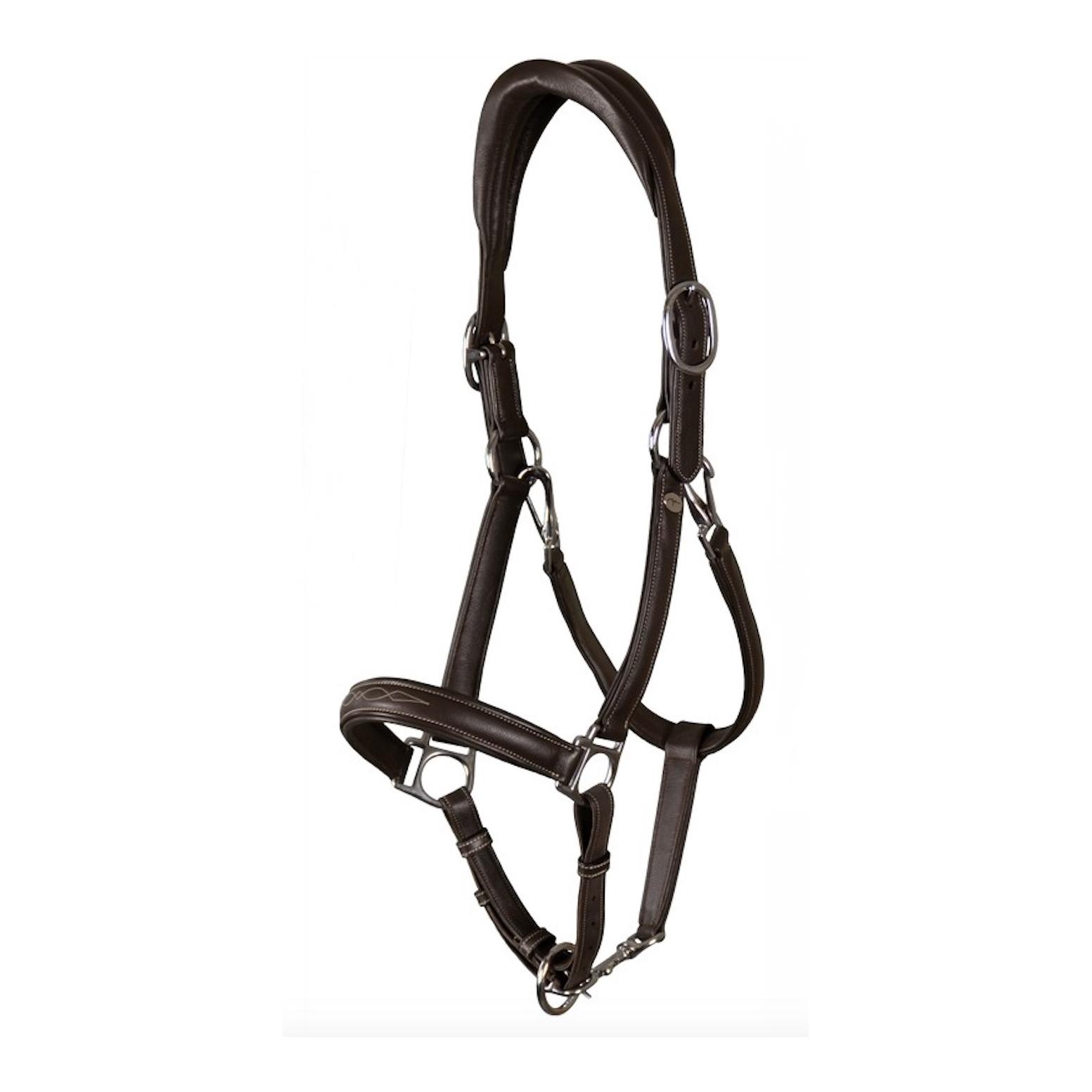 Dy'on Weiches Lederhalfter Working Collection - braun