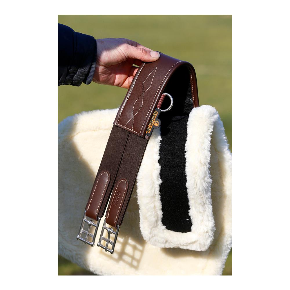 Kentucky Lammfell Stollengurt - braun