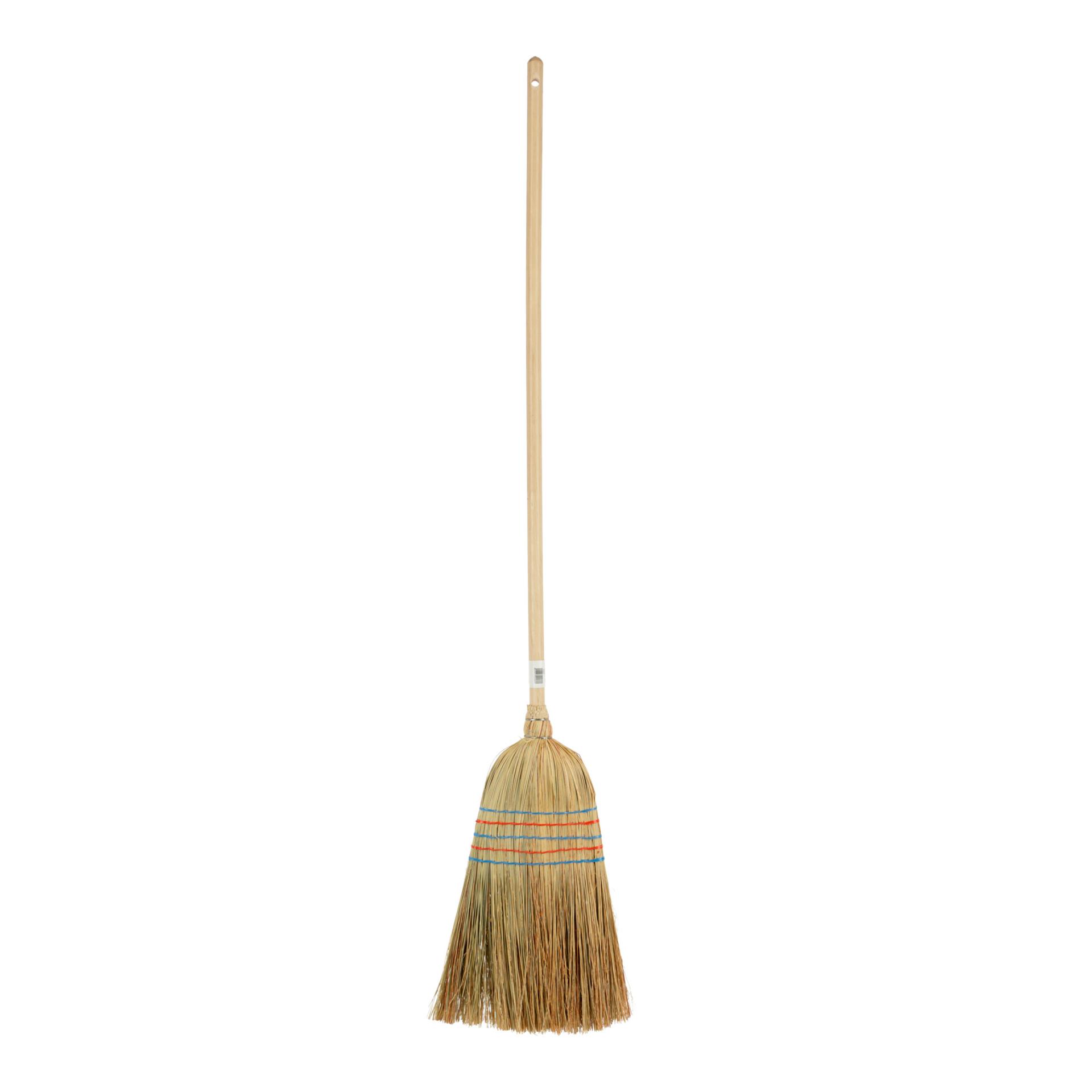 Kerbl Reisstrohbesen 5-Naht mit lackiertem Stiel, 135cm