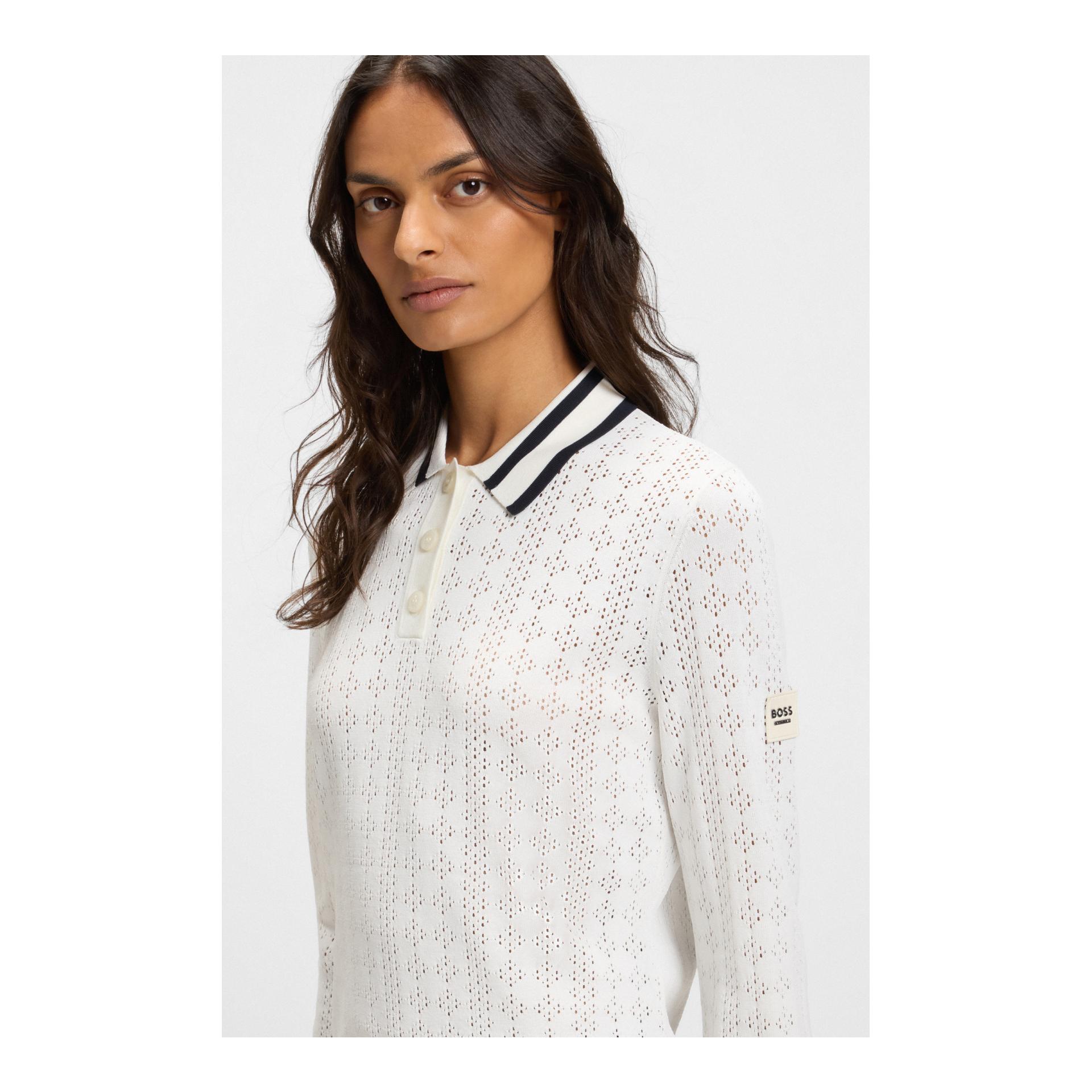 BOSS Equestrian Strick Polo Pam Ajor Damen