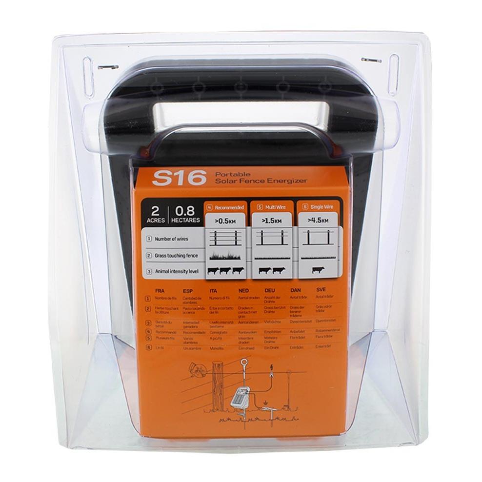 Gallagher Électrificateur solaire S16 – batterie incl.