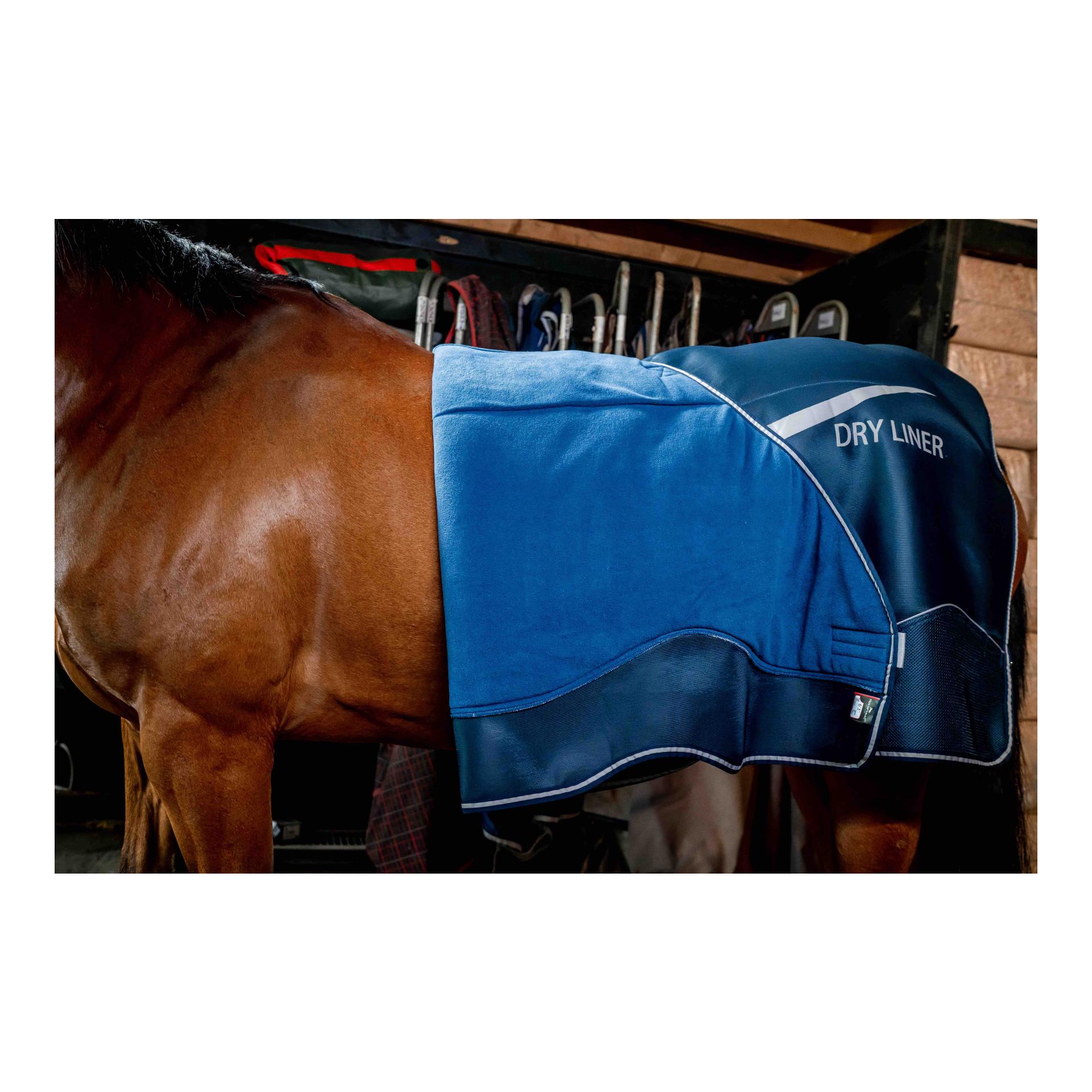 Horseware Abschwitzdecke Dry Liner - navy/silver
