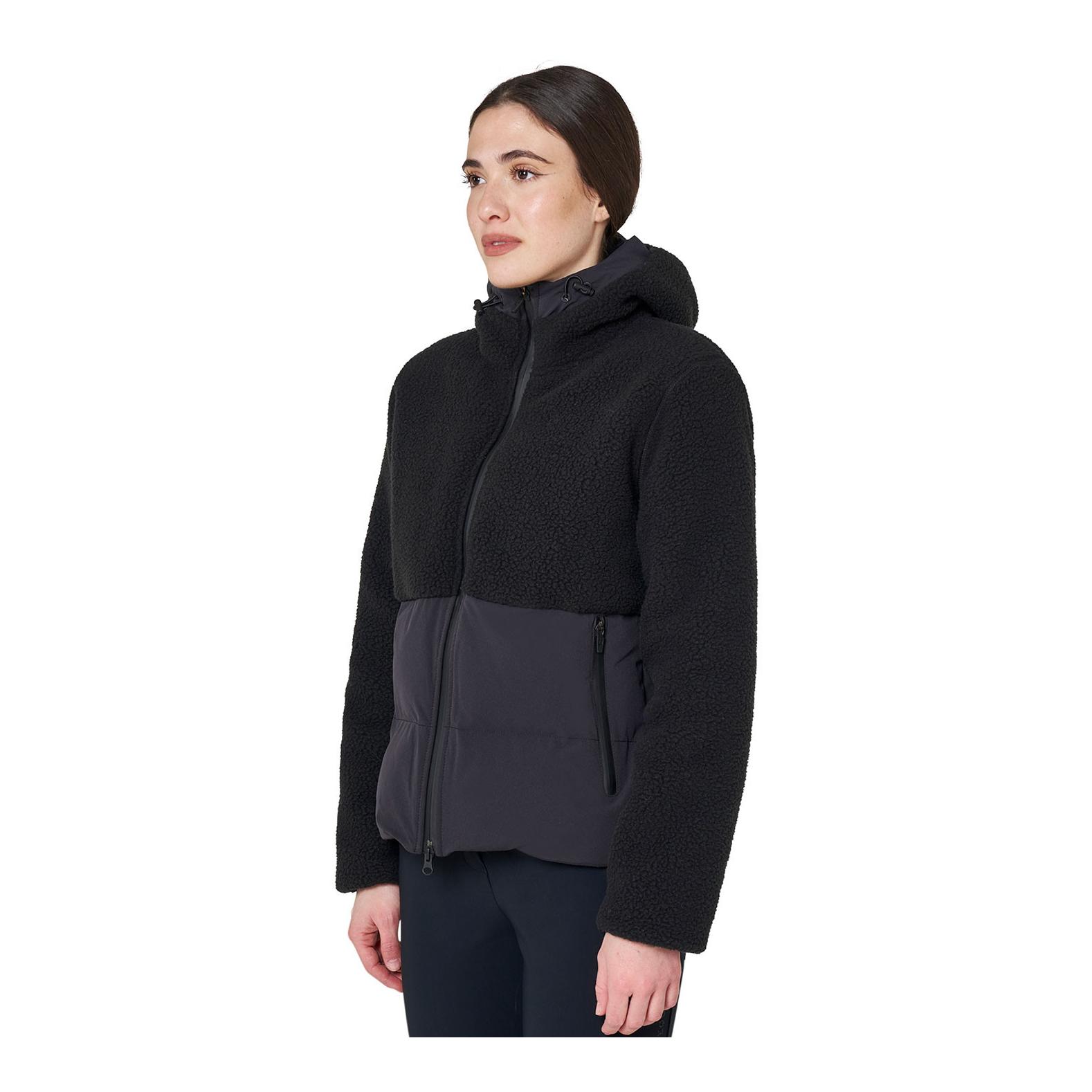Equestro Veste d'hiver doublée moumoute Teddy femme